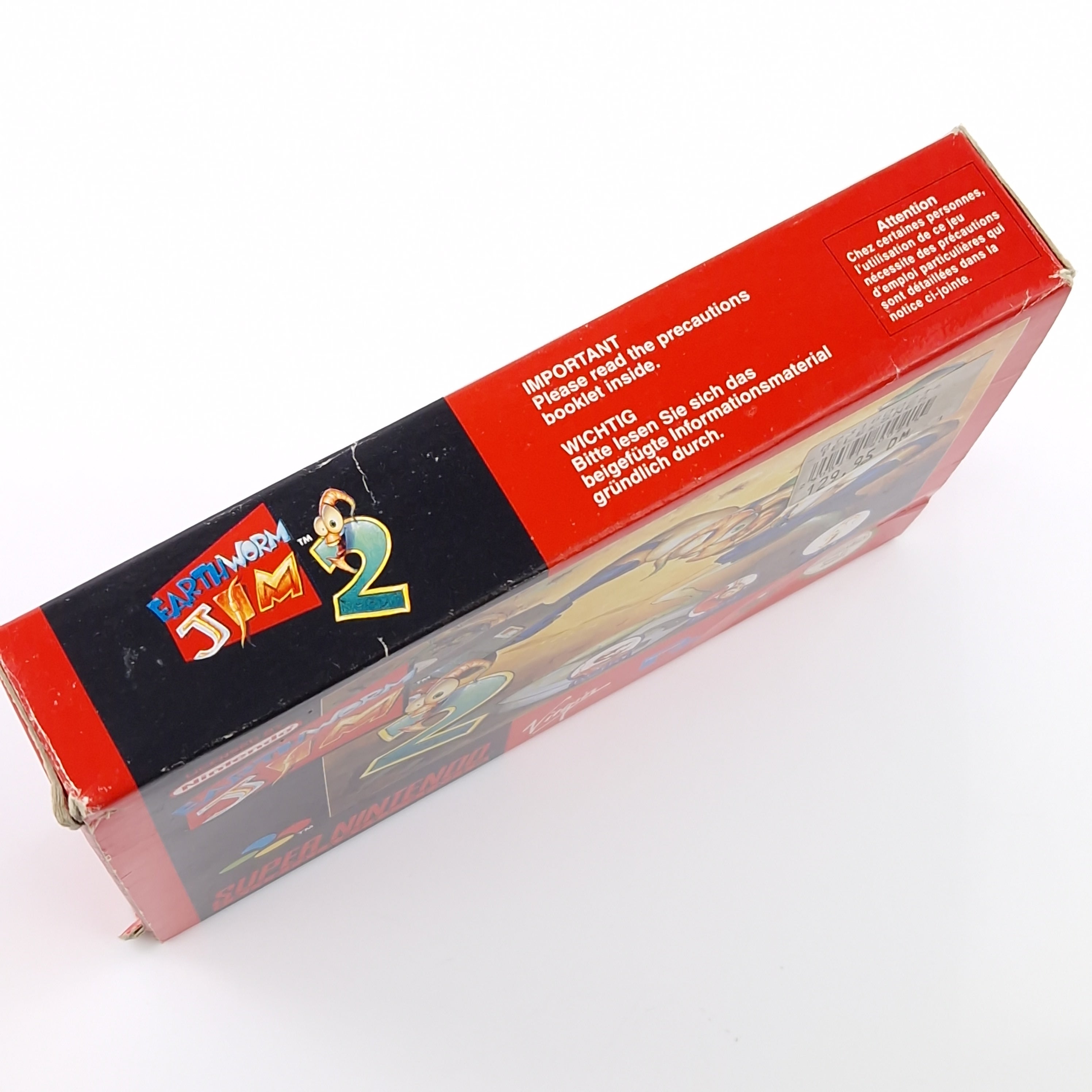 Super Nintendo Spiel – Earth Worm Jim 1 mit OVP (SNES)