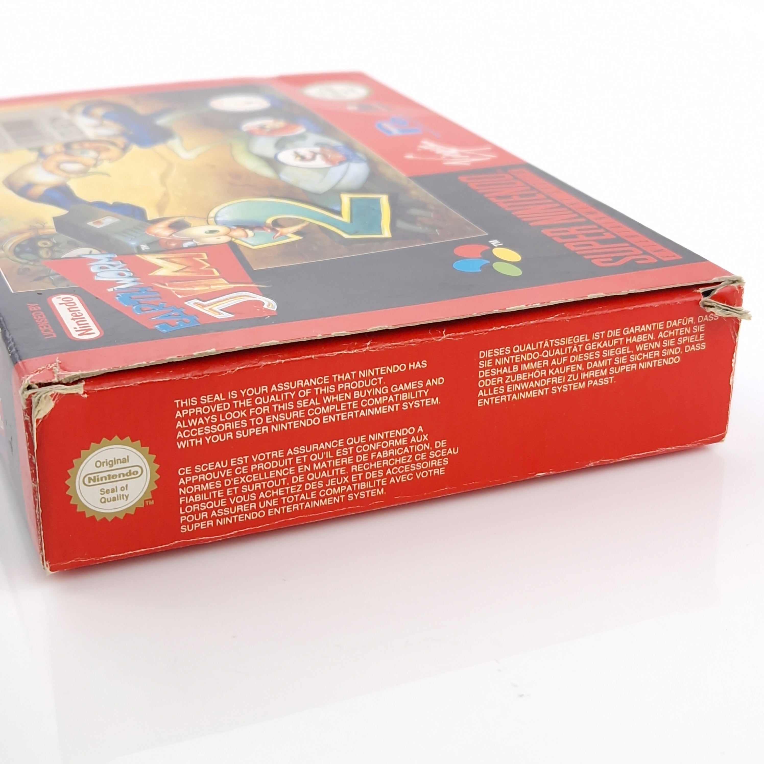 Super Nintendo Spiel – Earth Worm Jim 1 mit OVP (SNES)