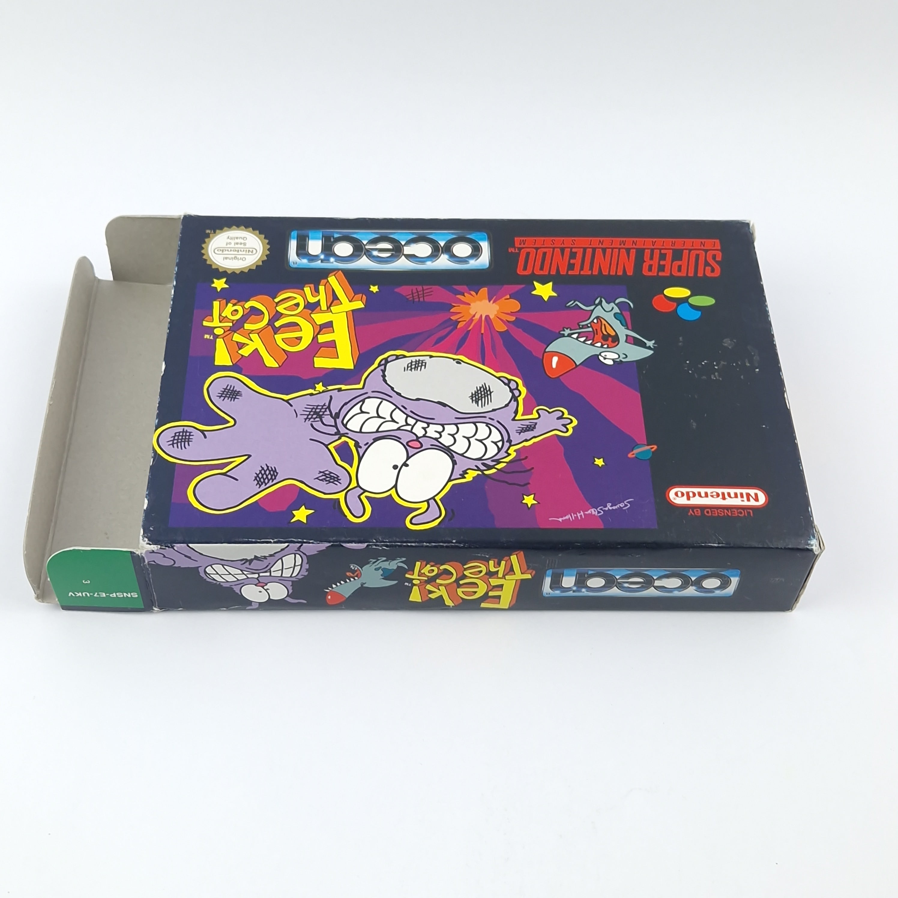 Super Nintendo Spiel – EEk The Cat Modul OVP PAL UKV