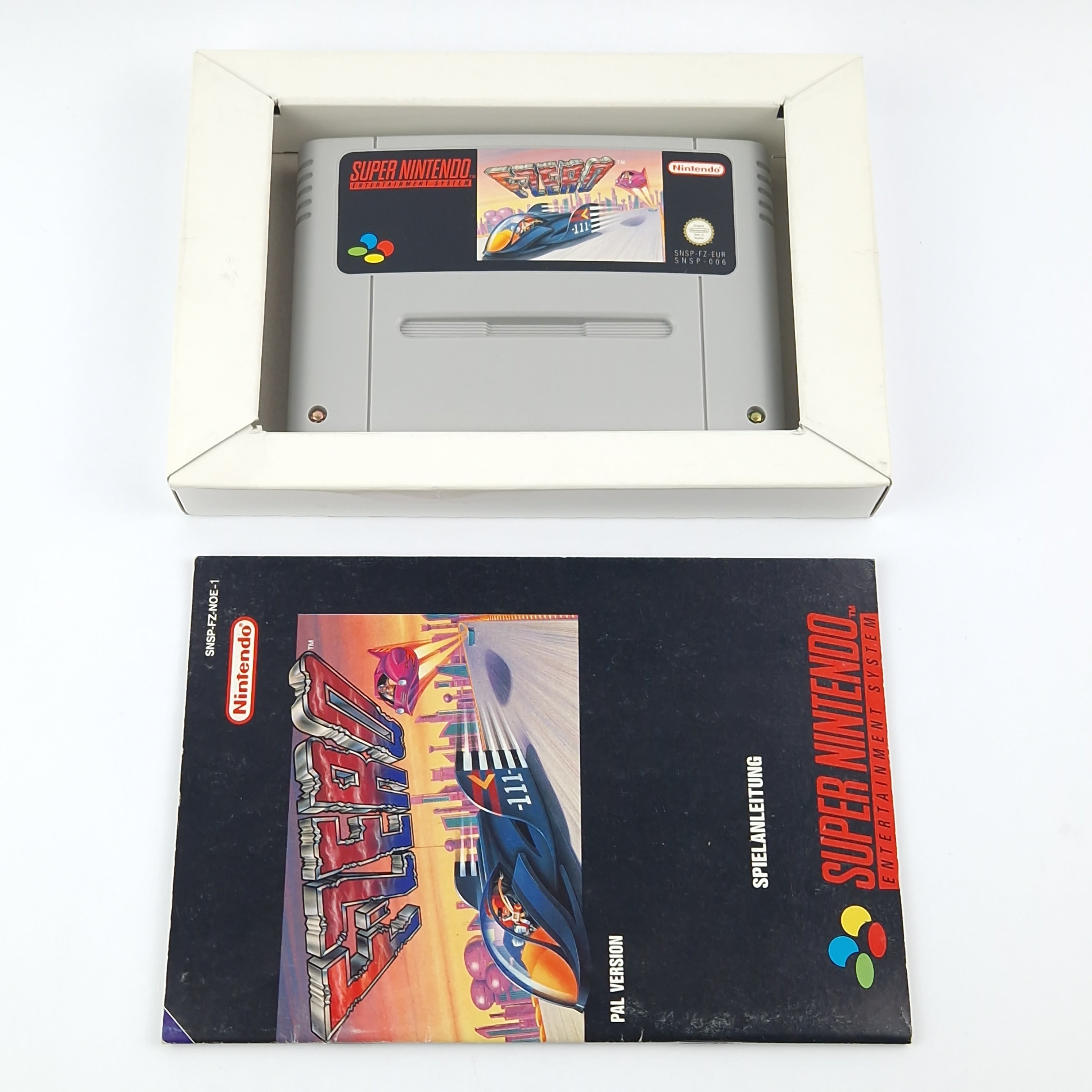 Super Nintendo Spiel – F-Zero Modul Anleitung OVP PAL