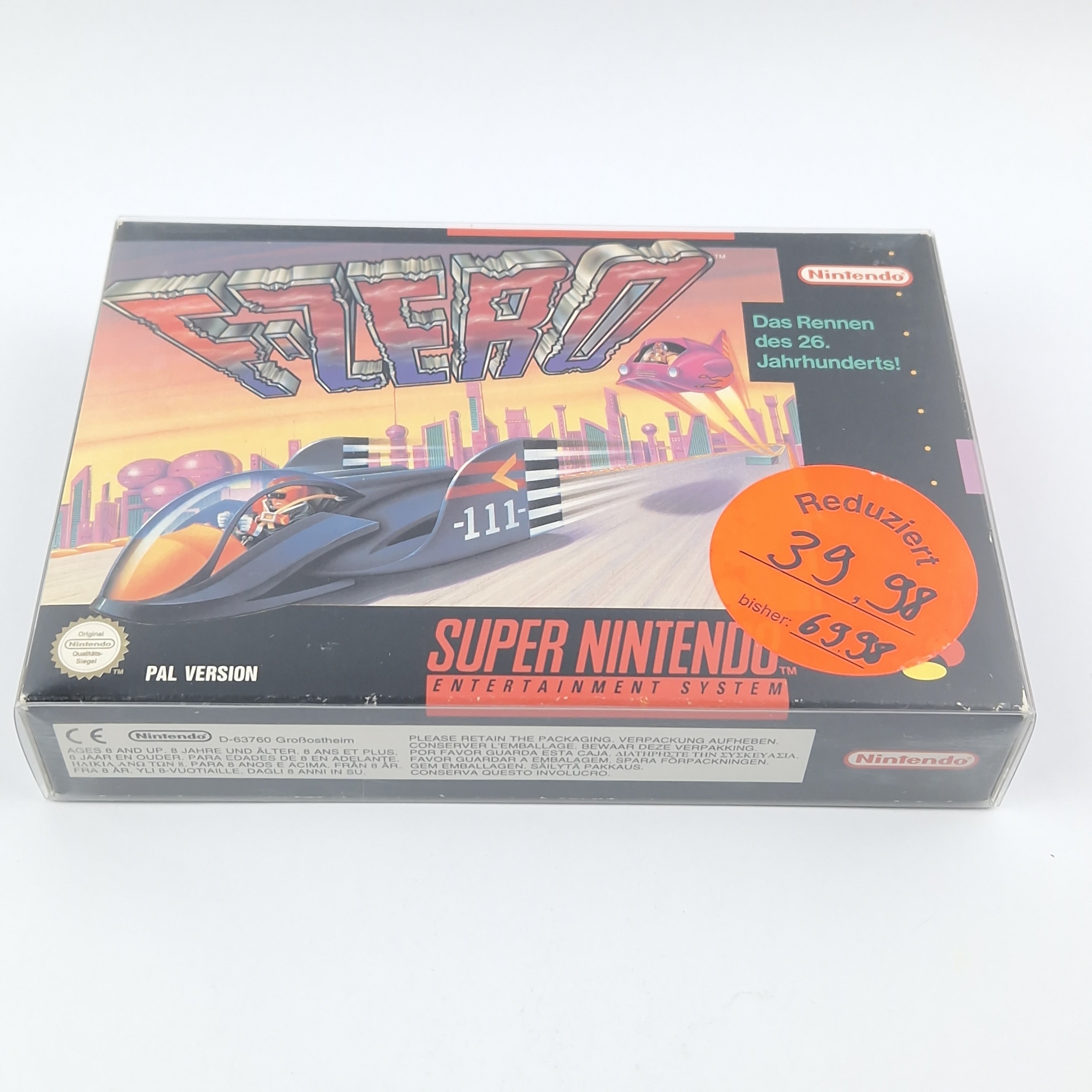 Super Nintendo Spiel – F-Zero Modul Anleitung OVP PAL