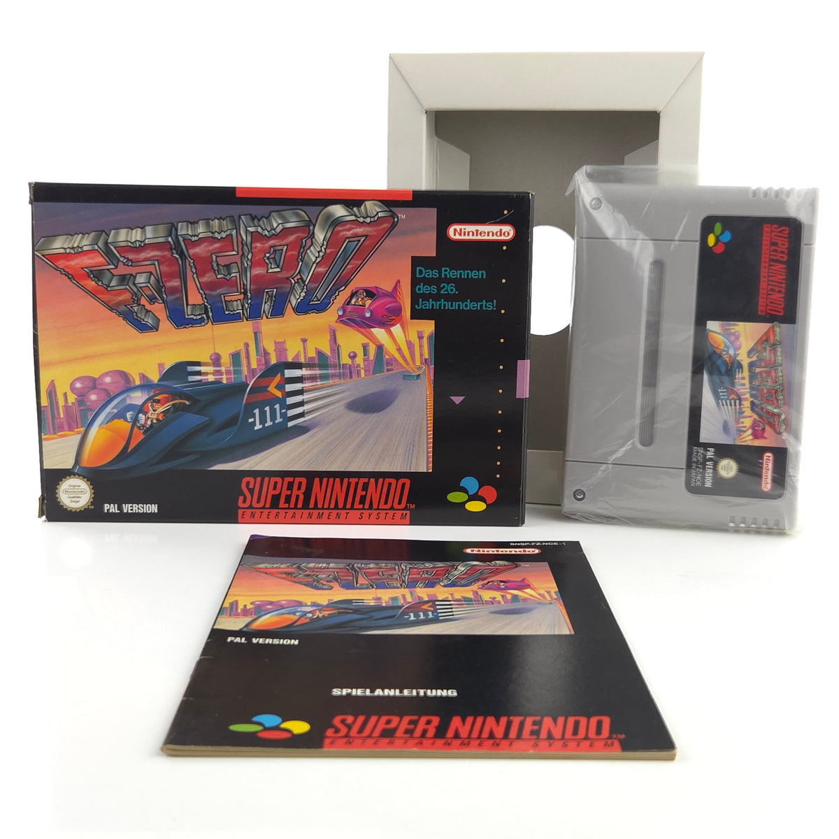 Super Nintendo Spiel F-Zero OVP Anleitung