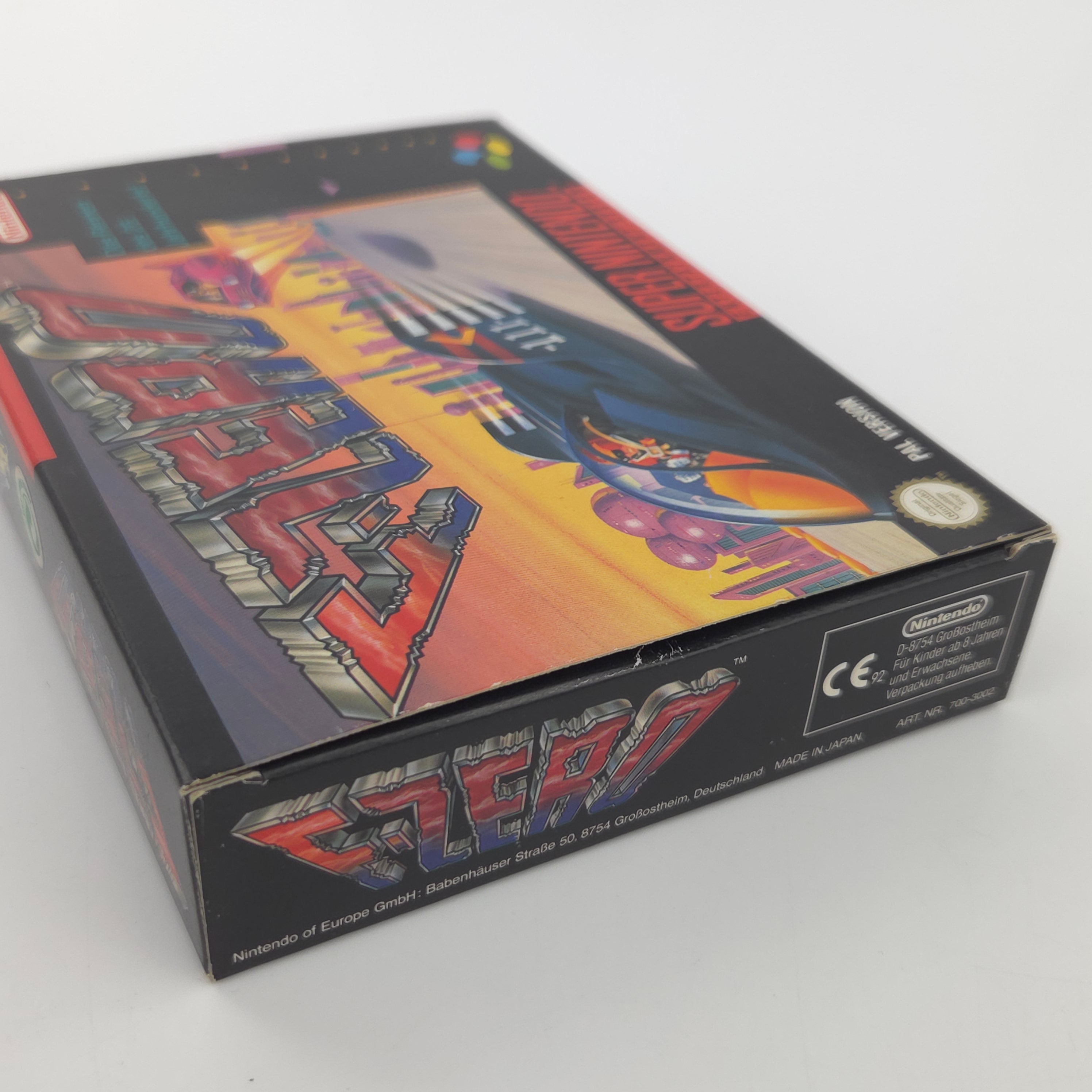 Super Nintendo Spiel F Zero SNES Modul Anleitung OVP PAL