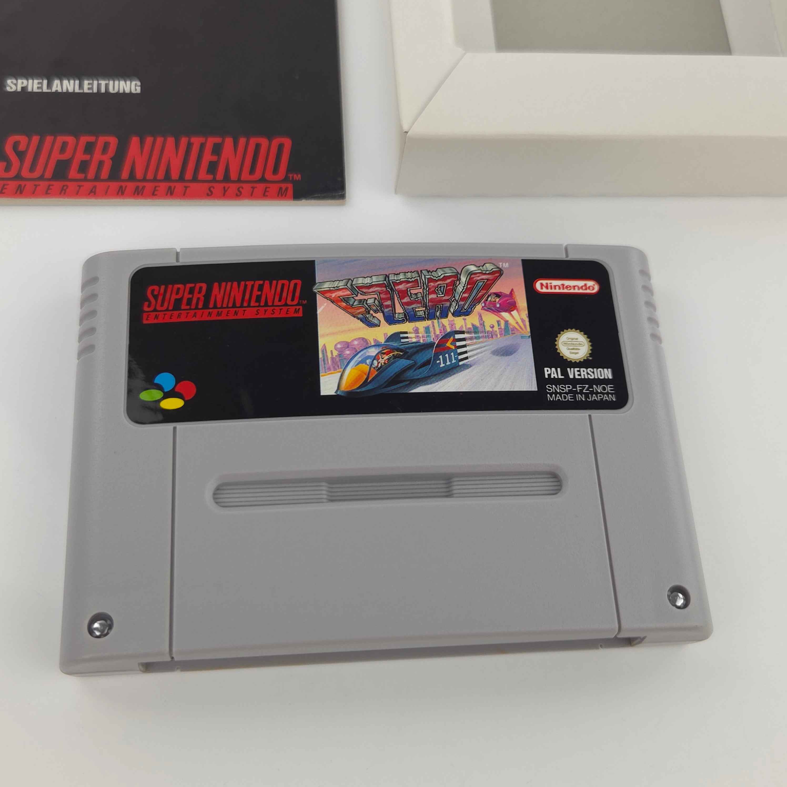 Super Nintendo Spiel F Zero SNES Modul Anleitung OVP PAL