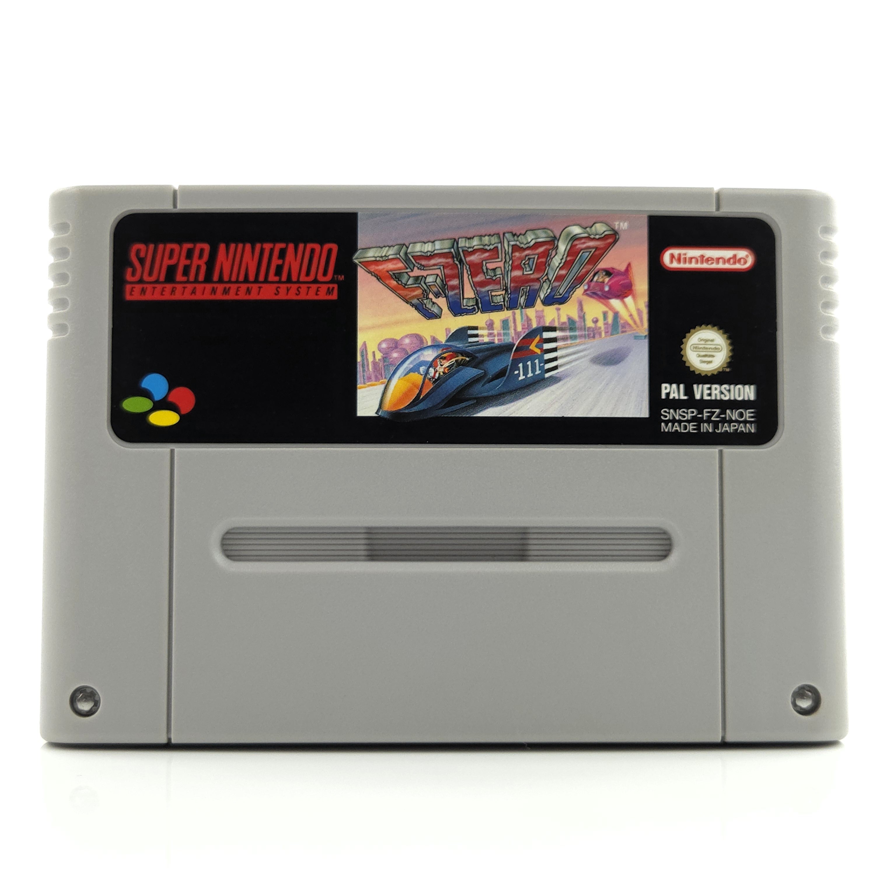 Super Nintendo Spiel – F-Zero (SNES PAL NOE)