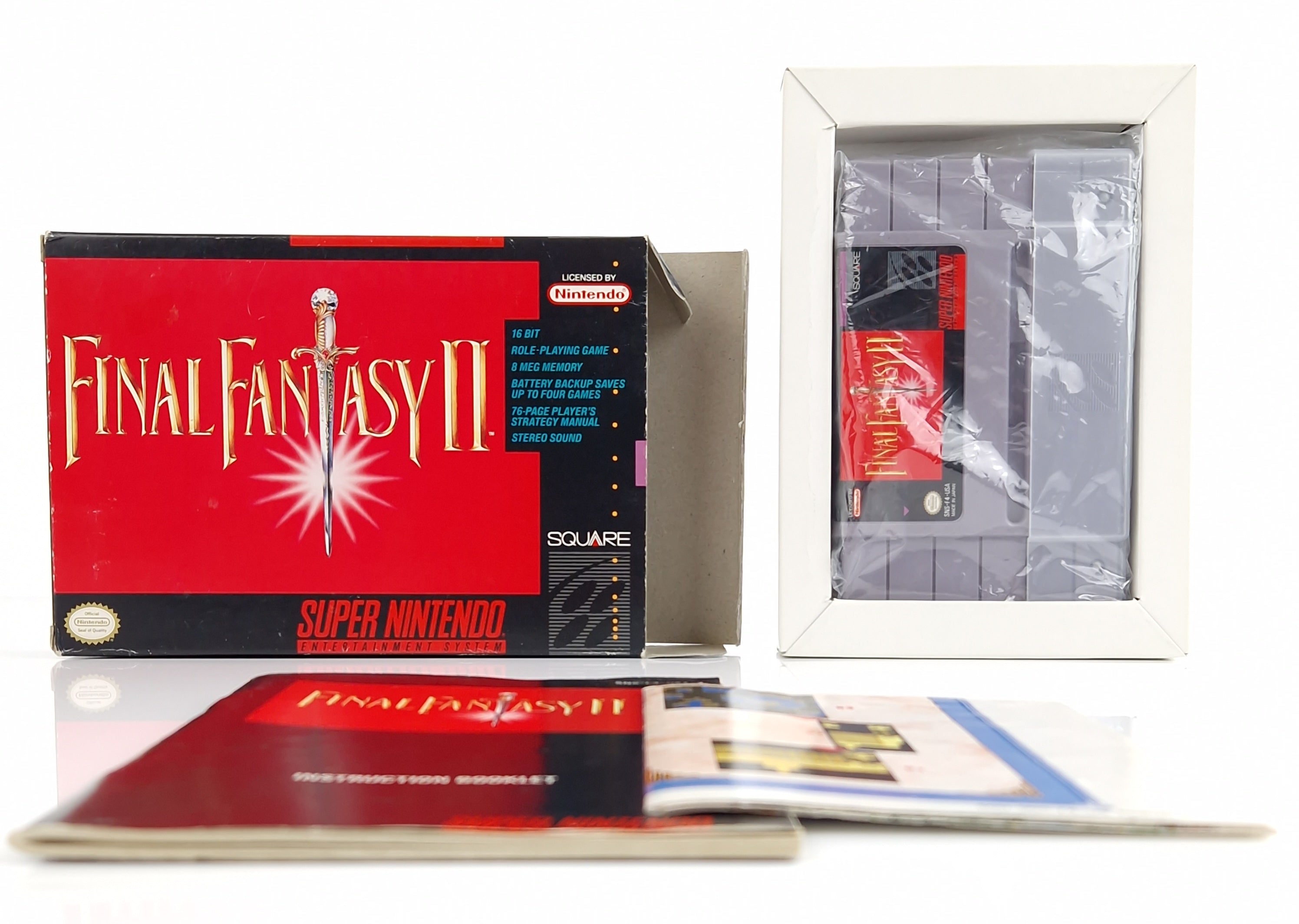 Super Nintendo Spiel – Final Fantasy II OVP NTSC USA