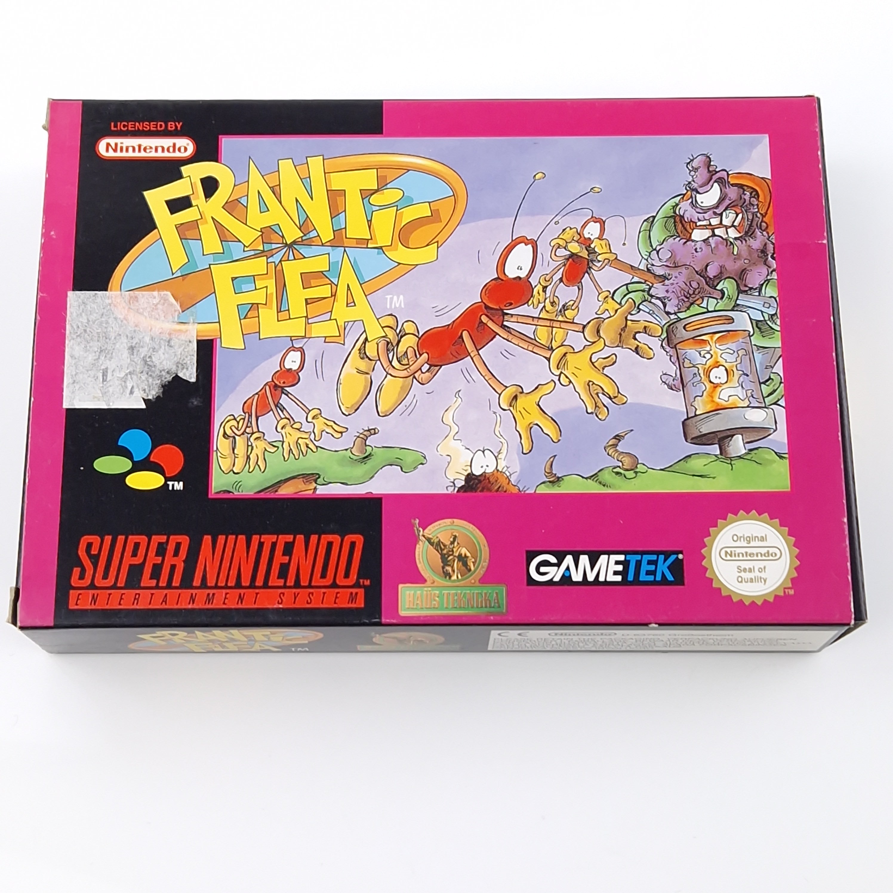 Super Nintendo Spiel – Frantic Flea SNES Modul OVP PAL
