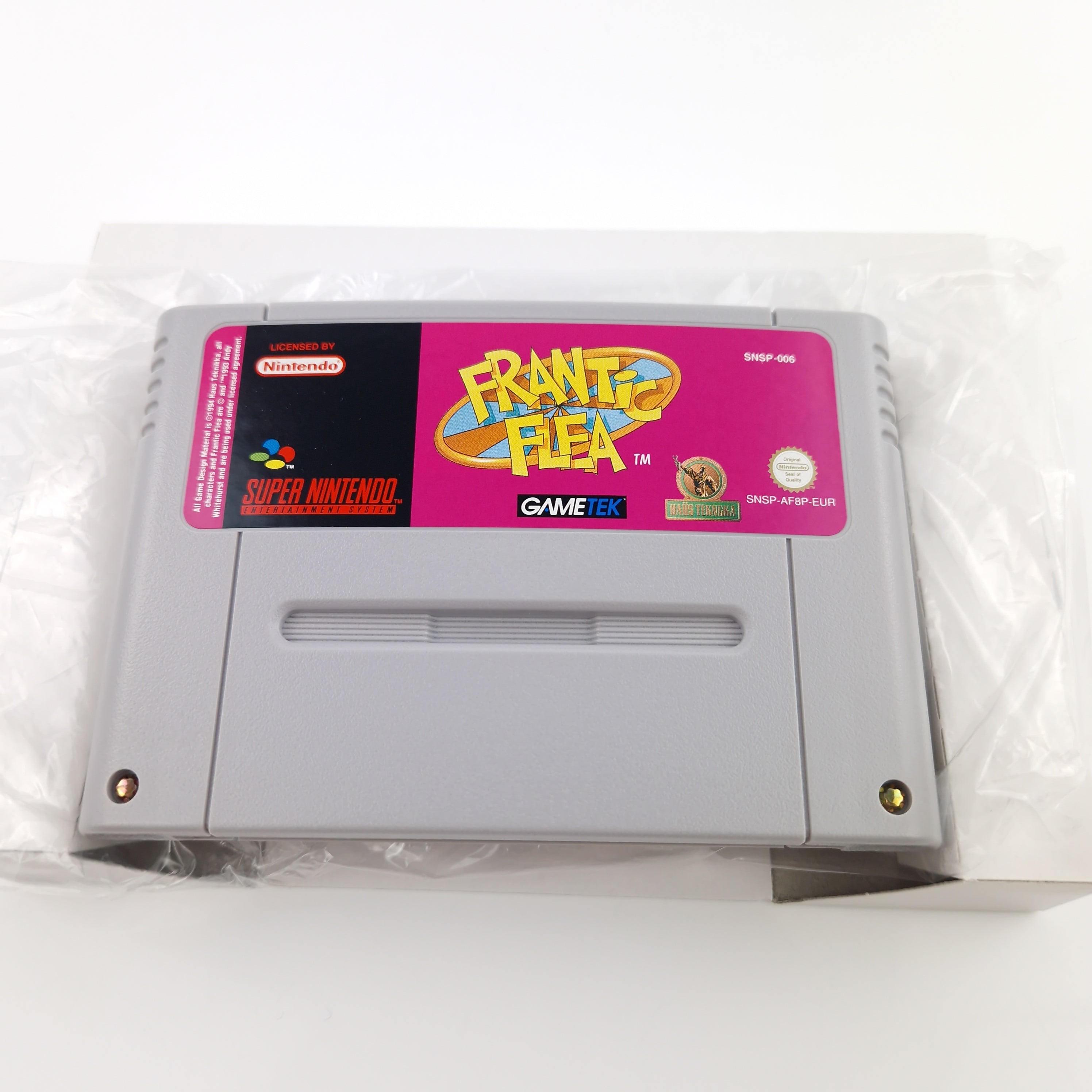Super Nintendo Spiel – Frantic Flea SNES Modul OVP PAL
