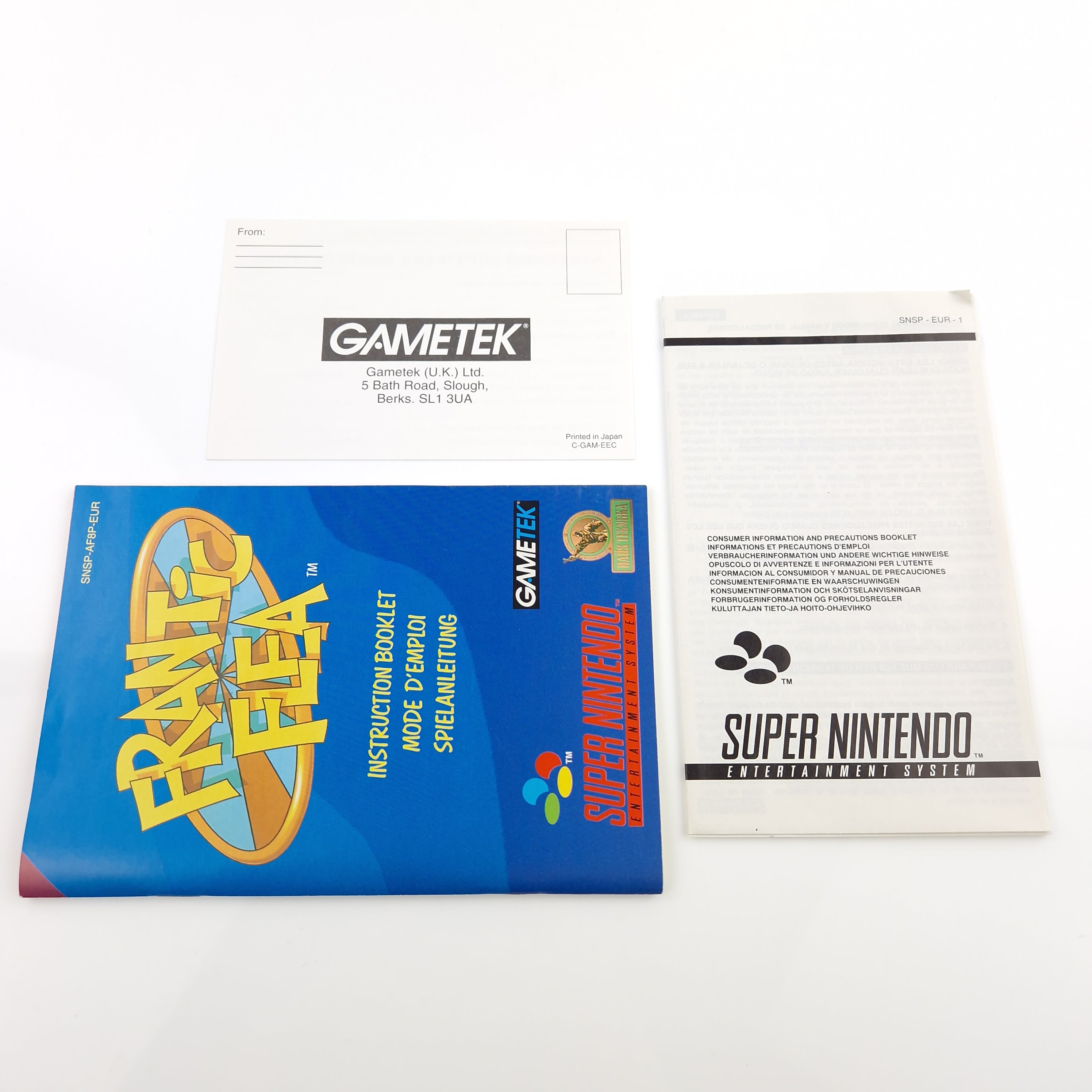 Super Nintendo Spiel – Frantic Flea SNES Modul OVP PAL