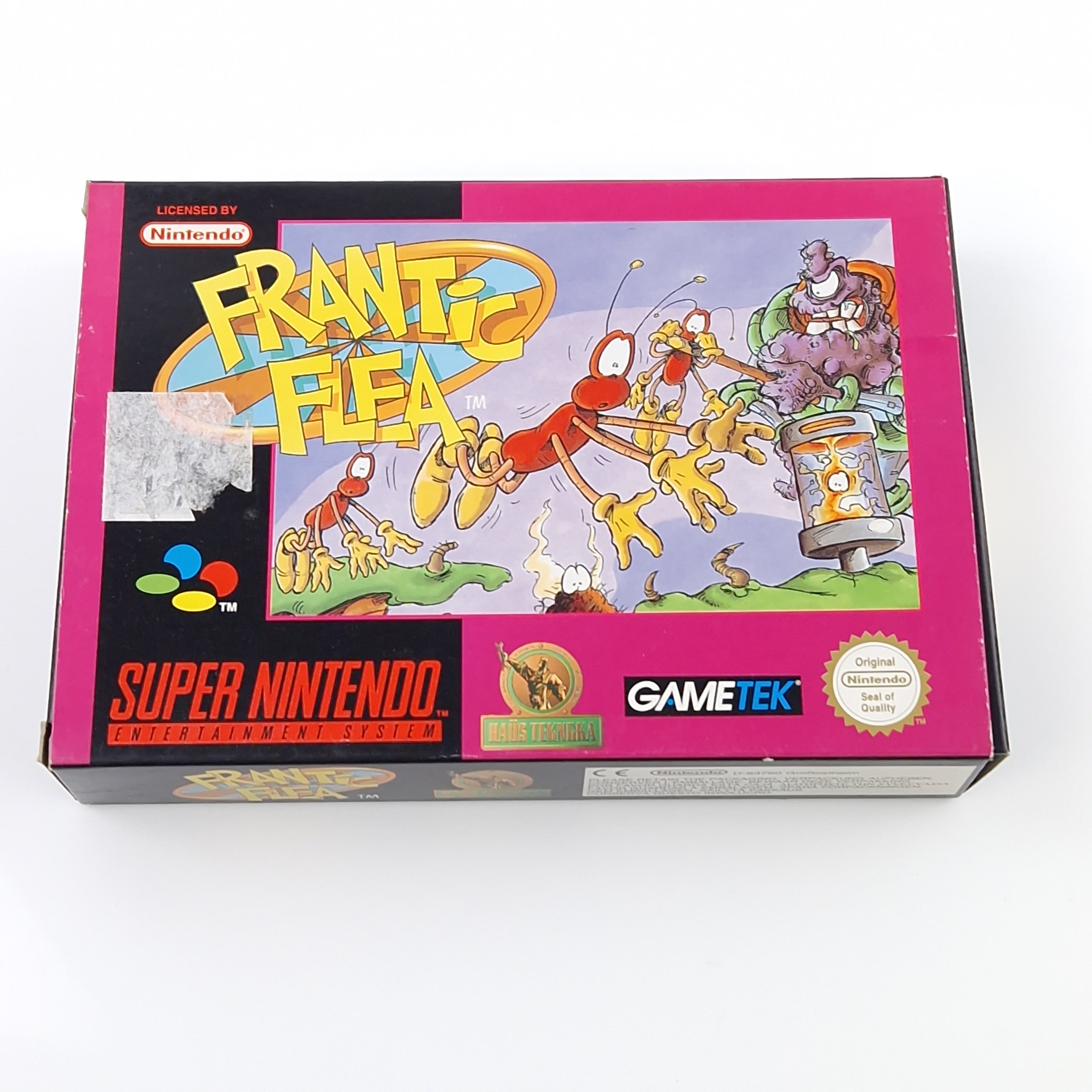 Super Nintendo Spiel – Frantic Flea SNES Modul OVP PAL