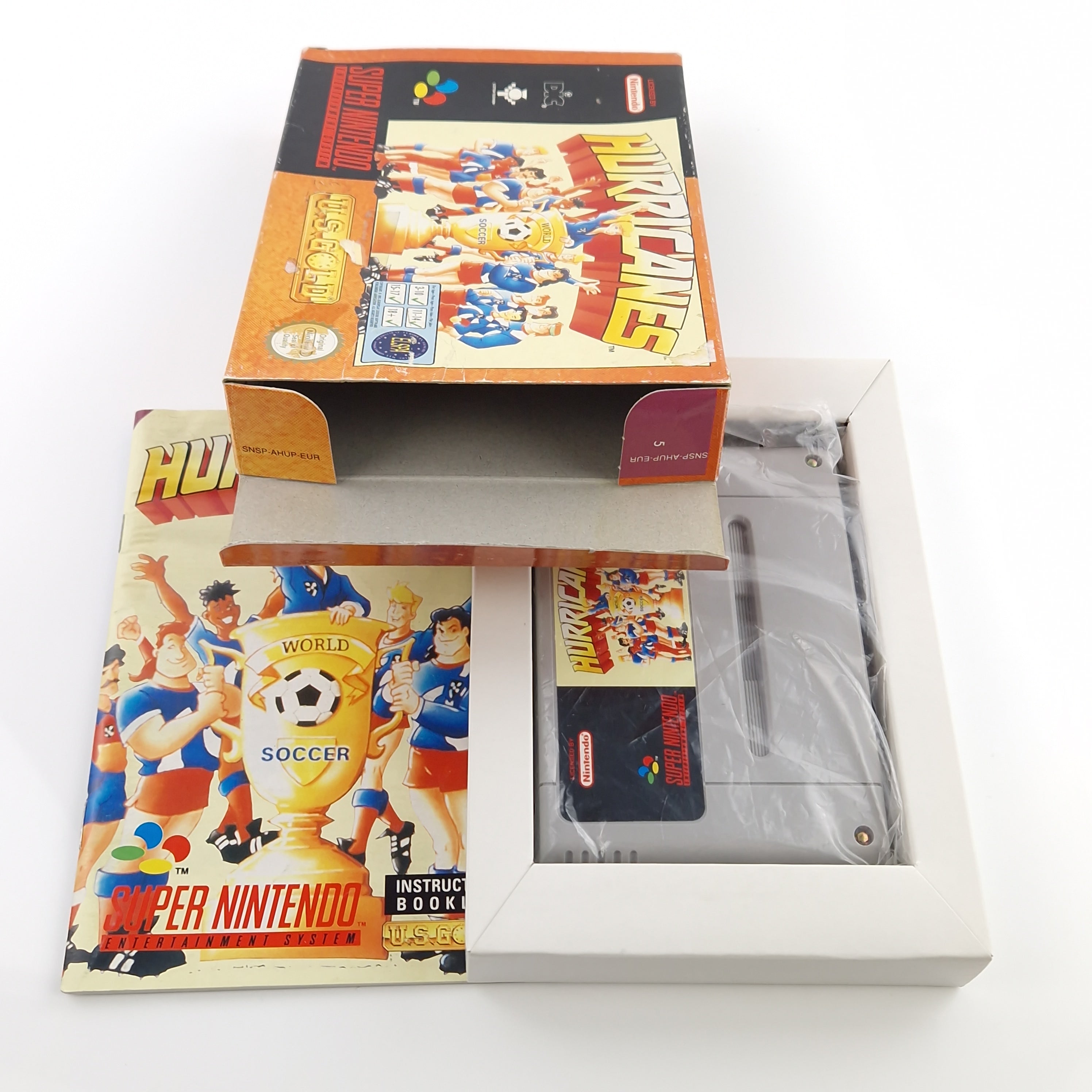 Super Nintendo Spiel – Hurricanes Fußball SNES OVP PAL EUR