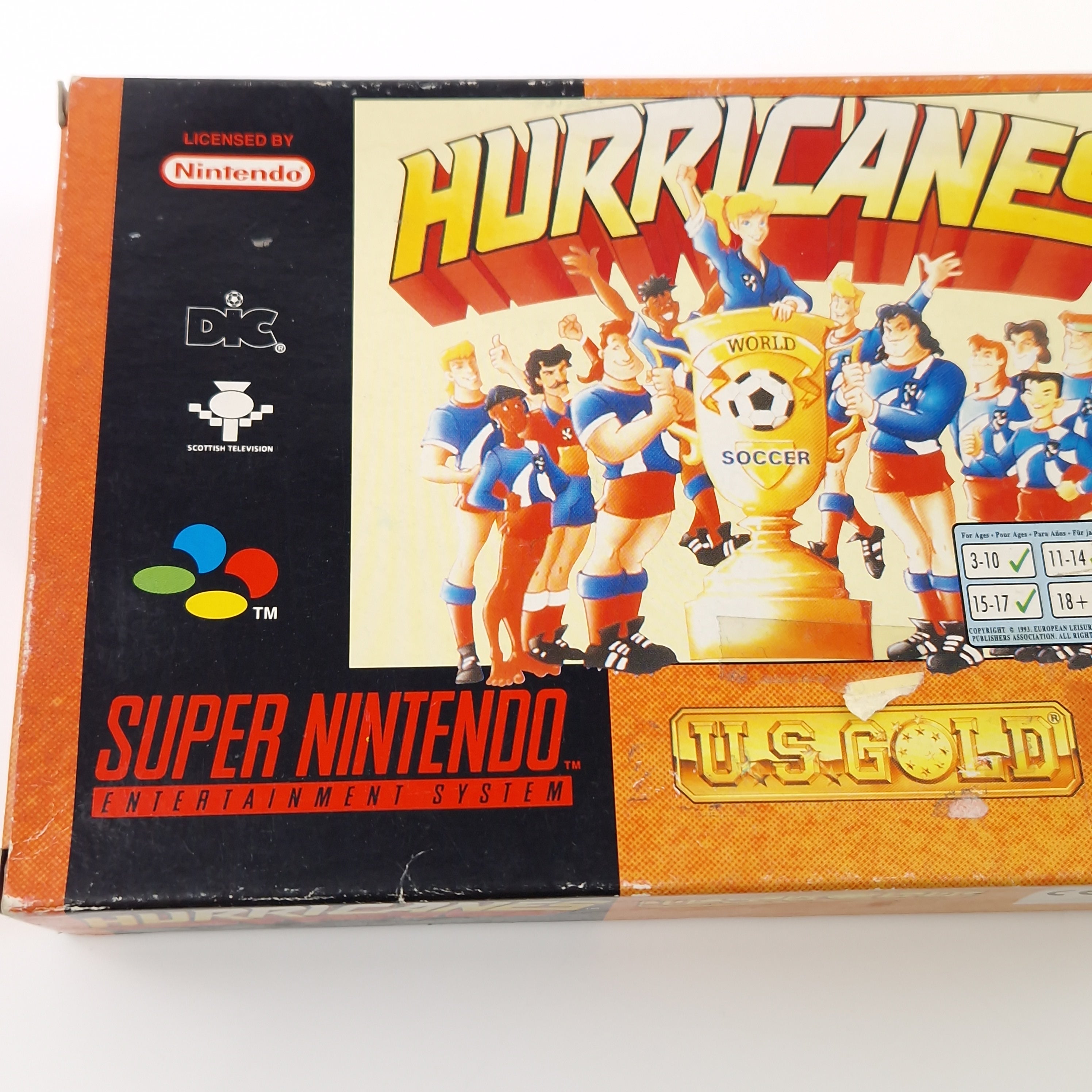 Super Nintendo Spiel – Hurricanes Fußball SNES OVP PAL EUR