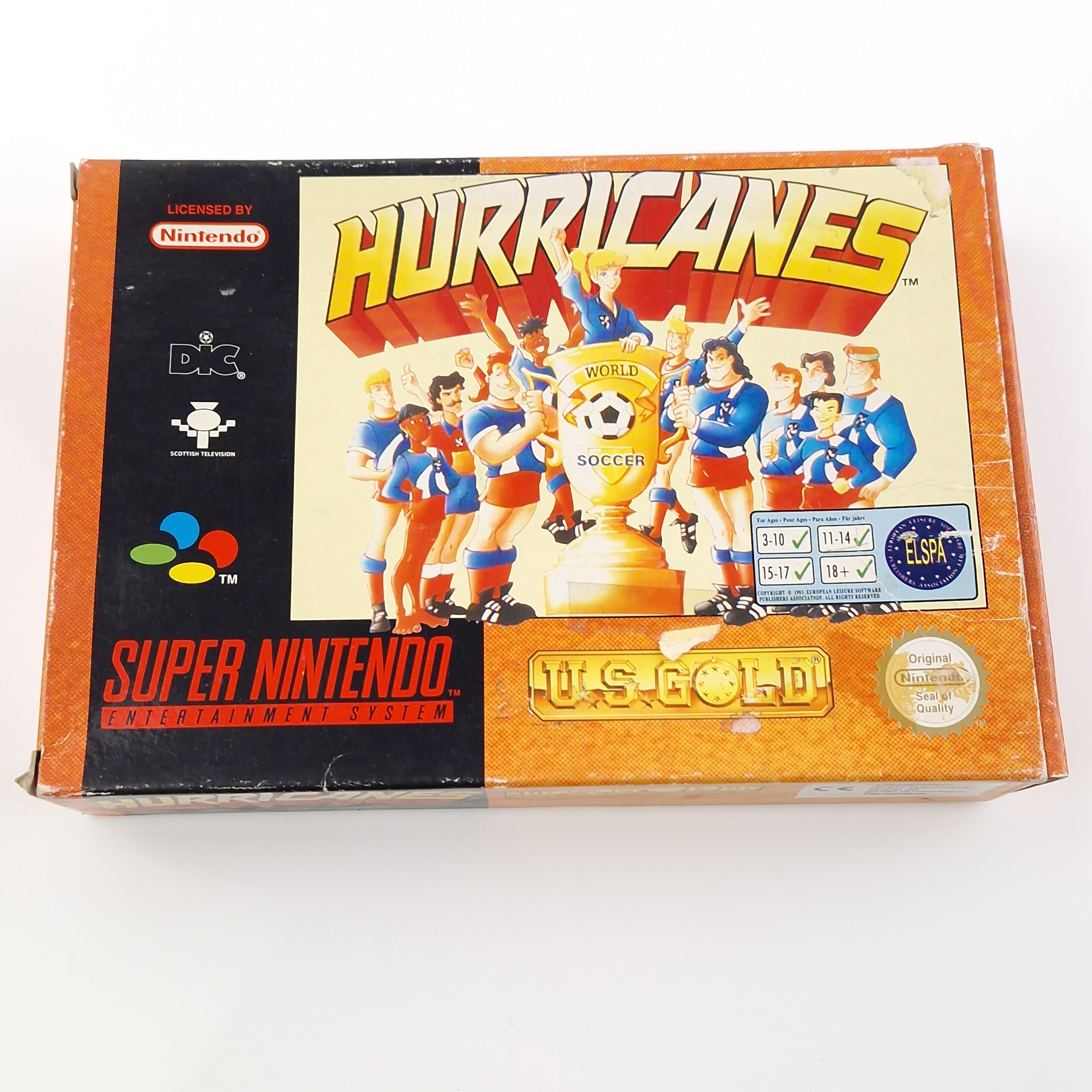 Super Nintendo Spiel – Hurricanes Fußball SNES OVP PAL EUR