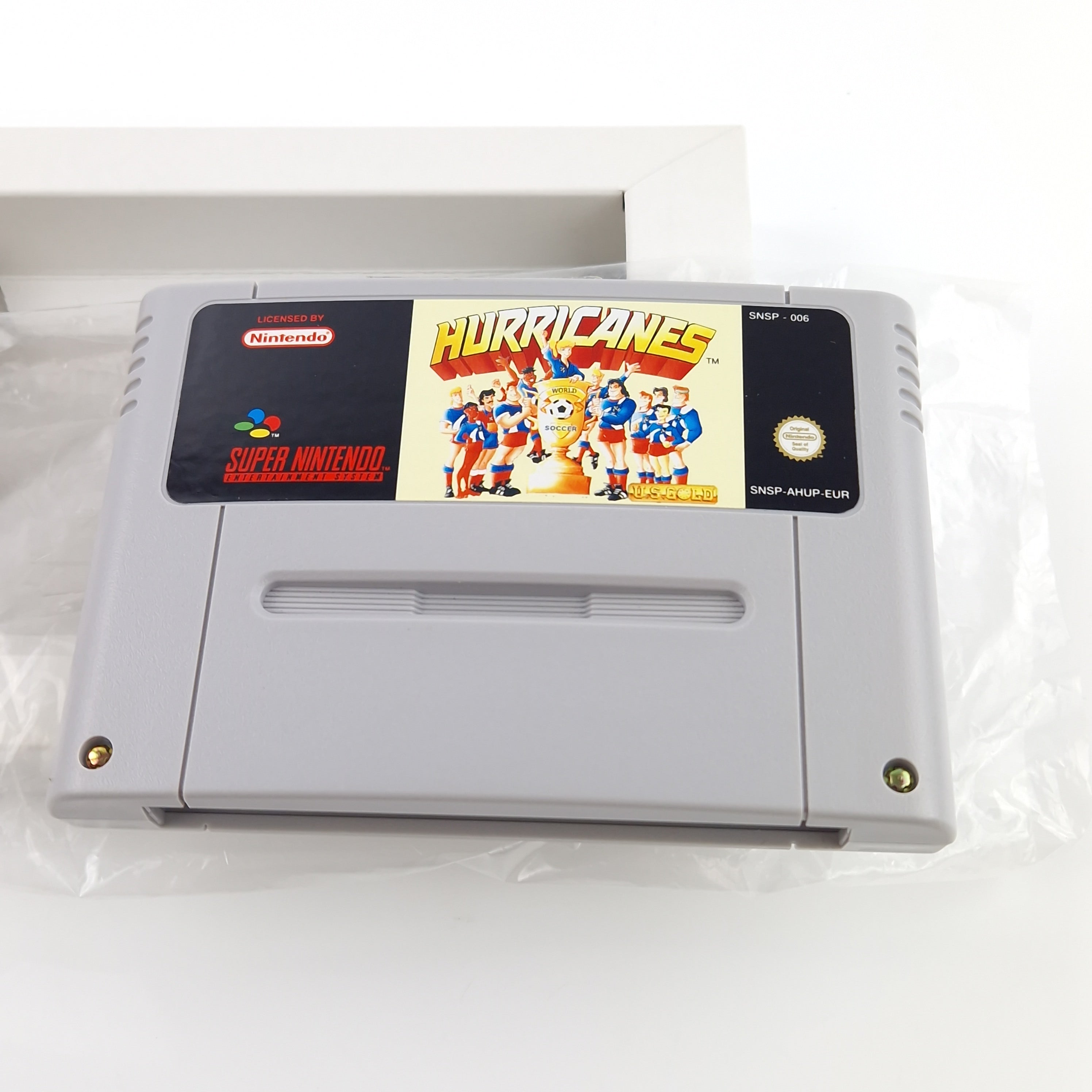 Super Nintendo Spiel – Hurricanes Fußball SNES OVP PAL EUR