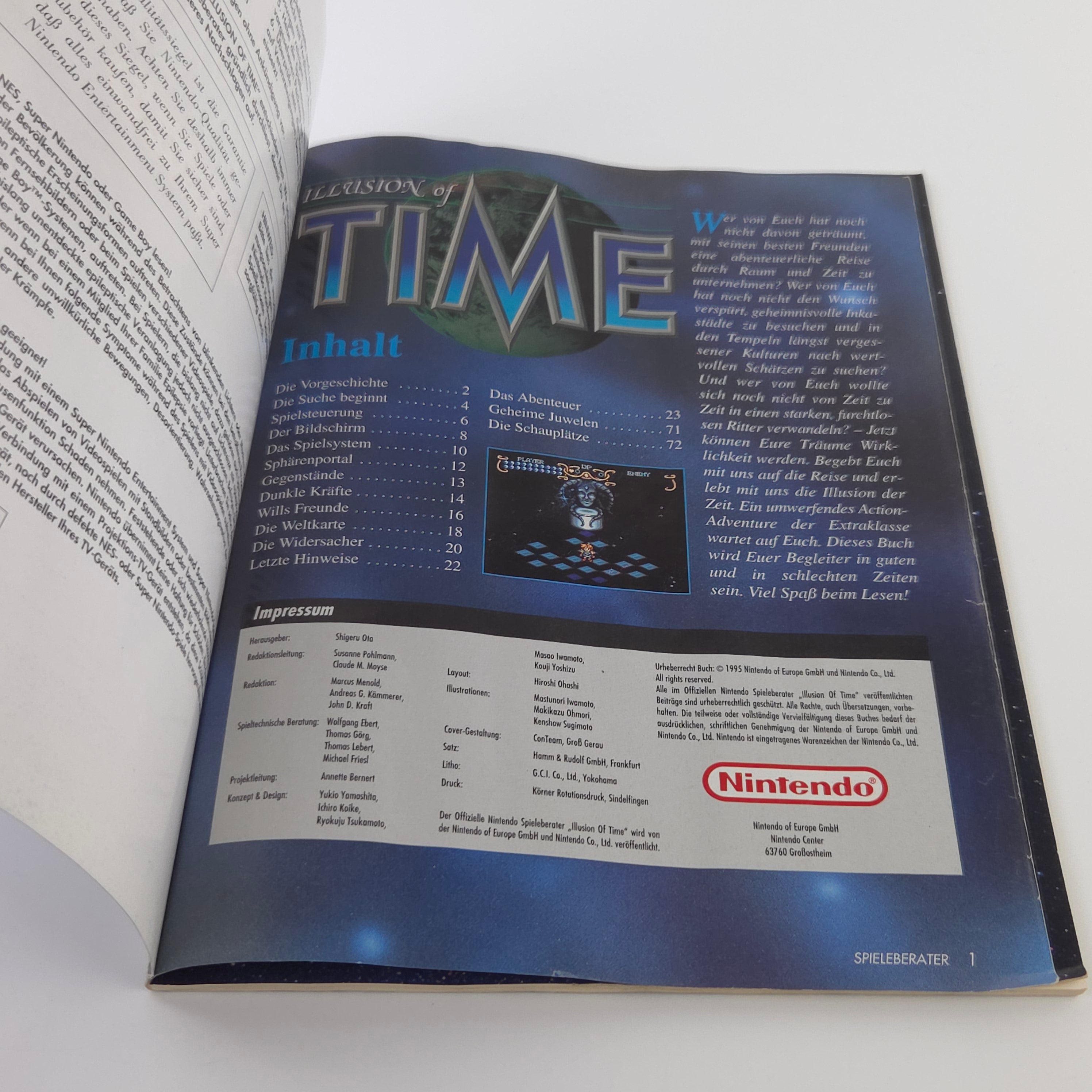 Super Nintendo Spiel – Illusion of Time OVP PAL SNES