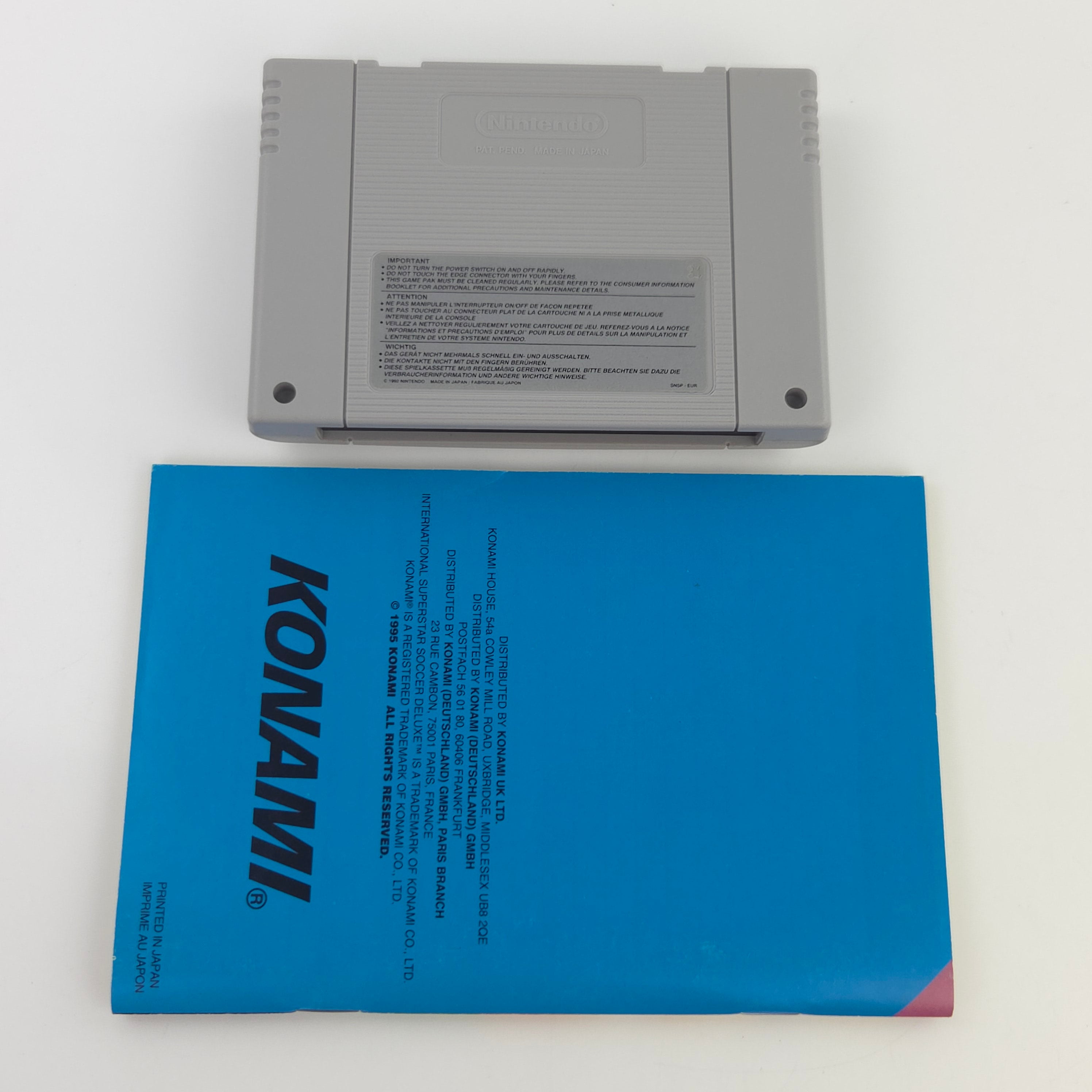 Super Nintendo Spiel International Superstar Soccer Deluxe SNES OVP PAL NOE