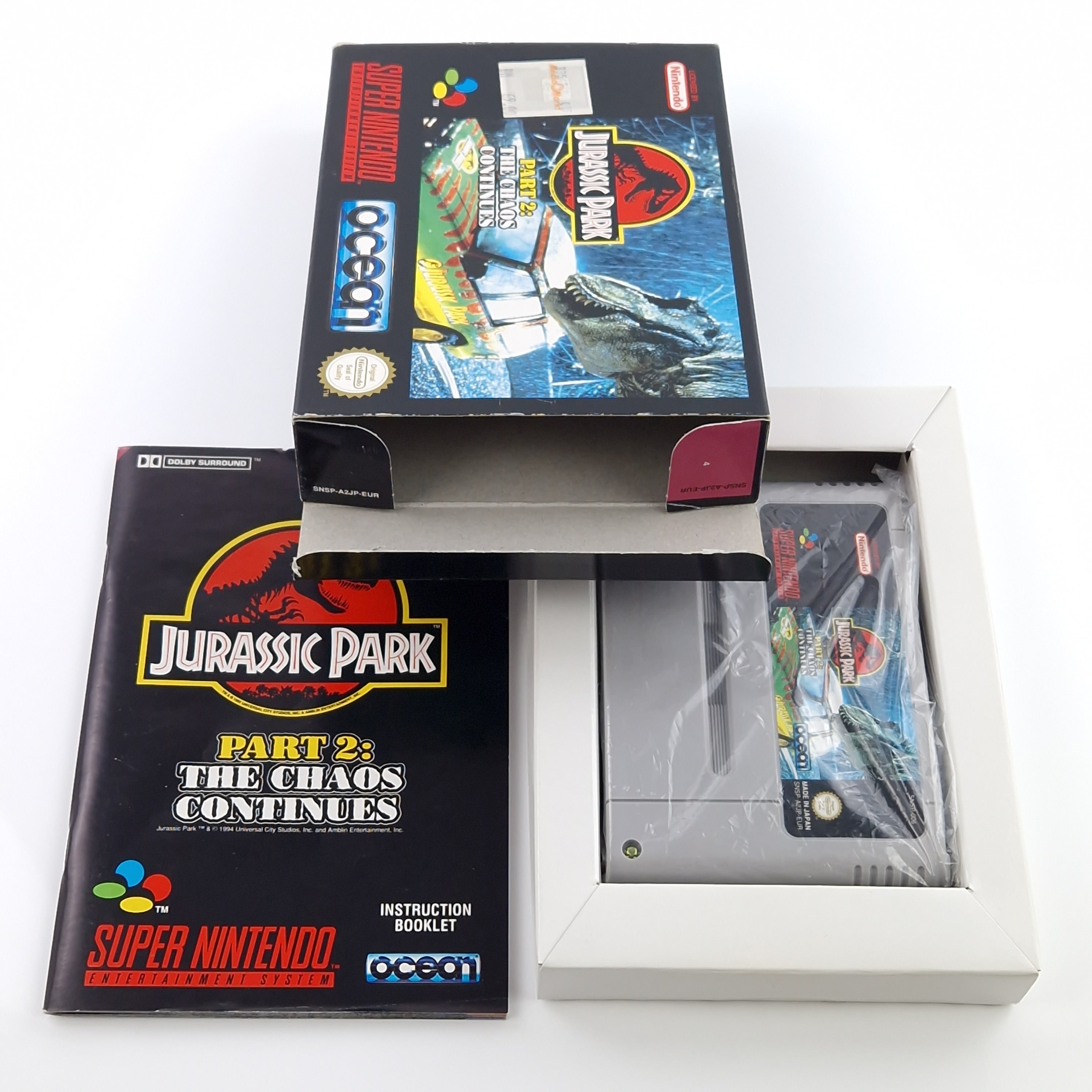 Super Nintendo Spiel – Jurassic Park Part 2 OVP PAL