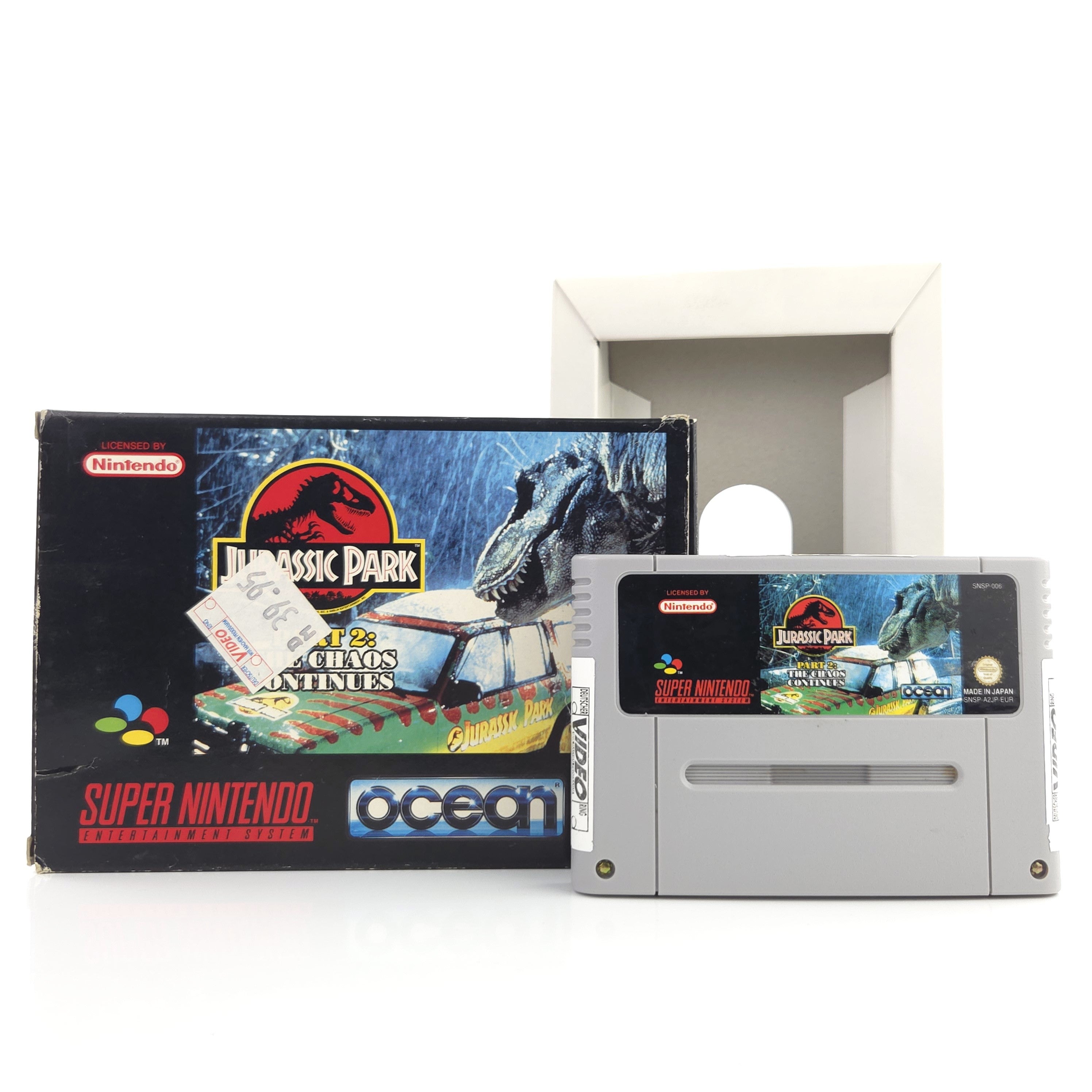 Super Nintendo Spiel Jurassic Park 2 Chaos Continues OVP PAL
