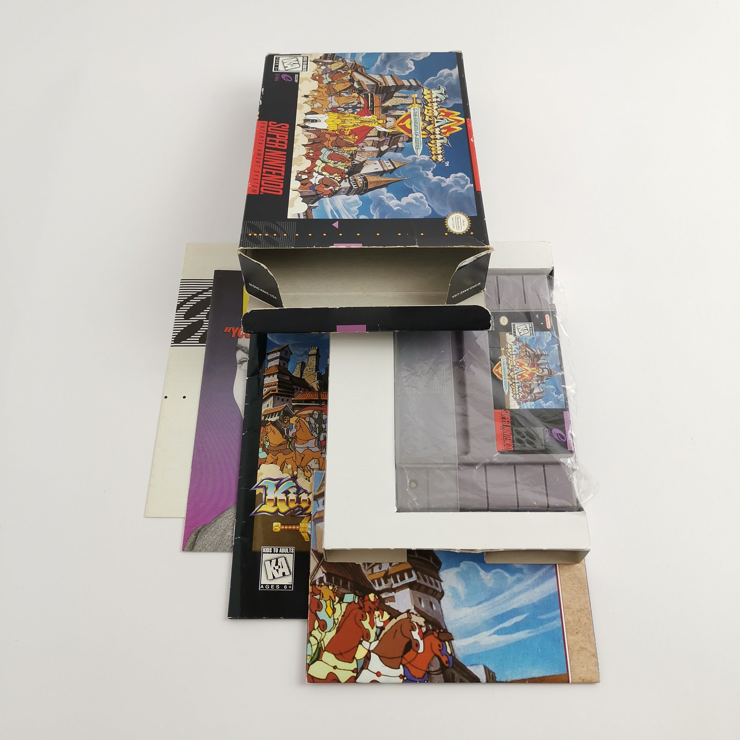 Super Nintendo Spiel – King Arthur Knights of Justice OVP