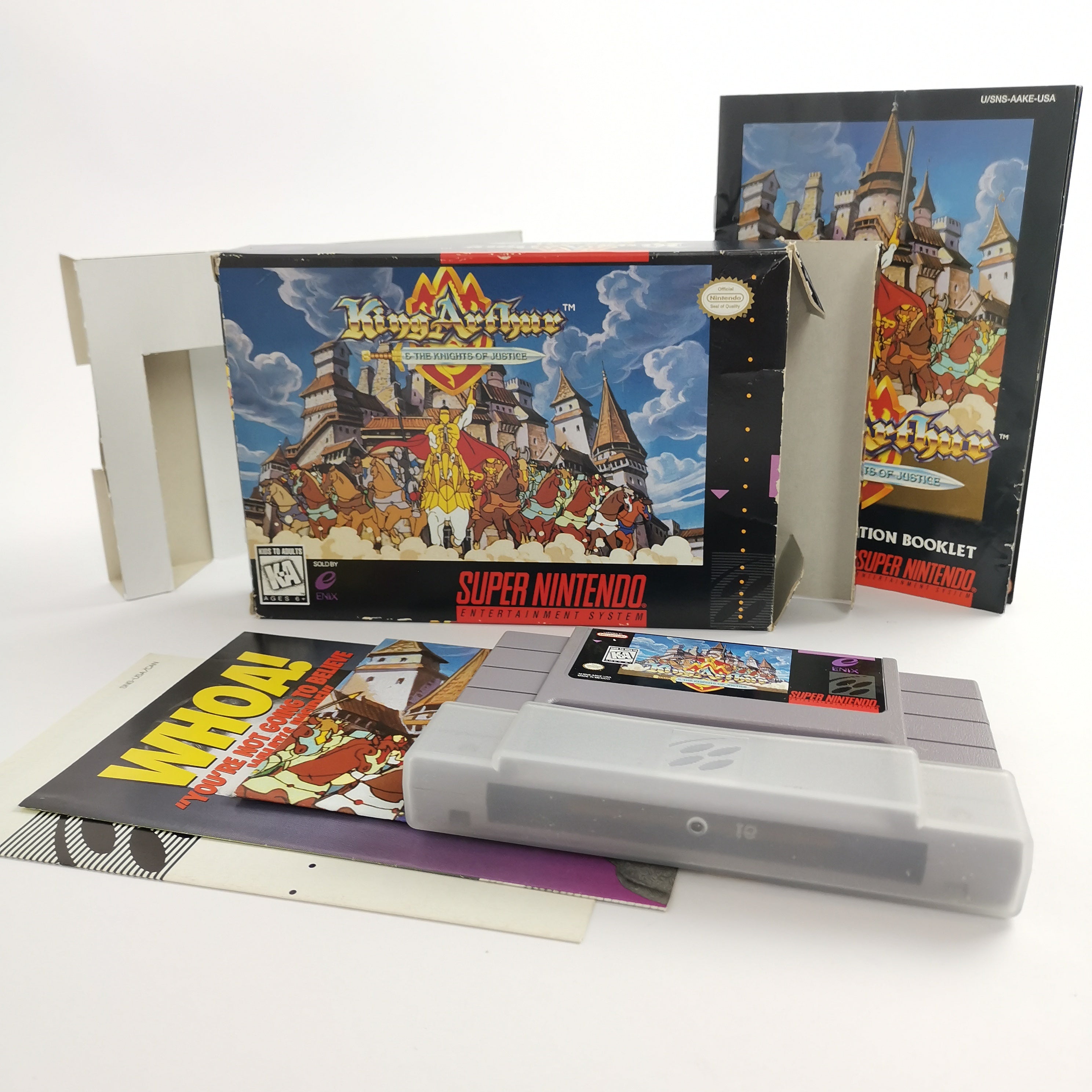 Super Nintendo Spiel – King Arthur Knights of Justice OVP
