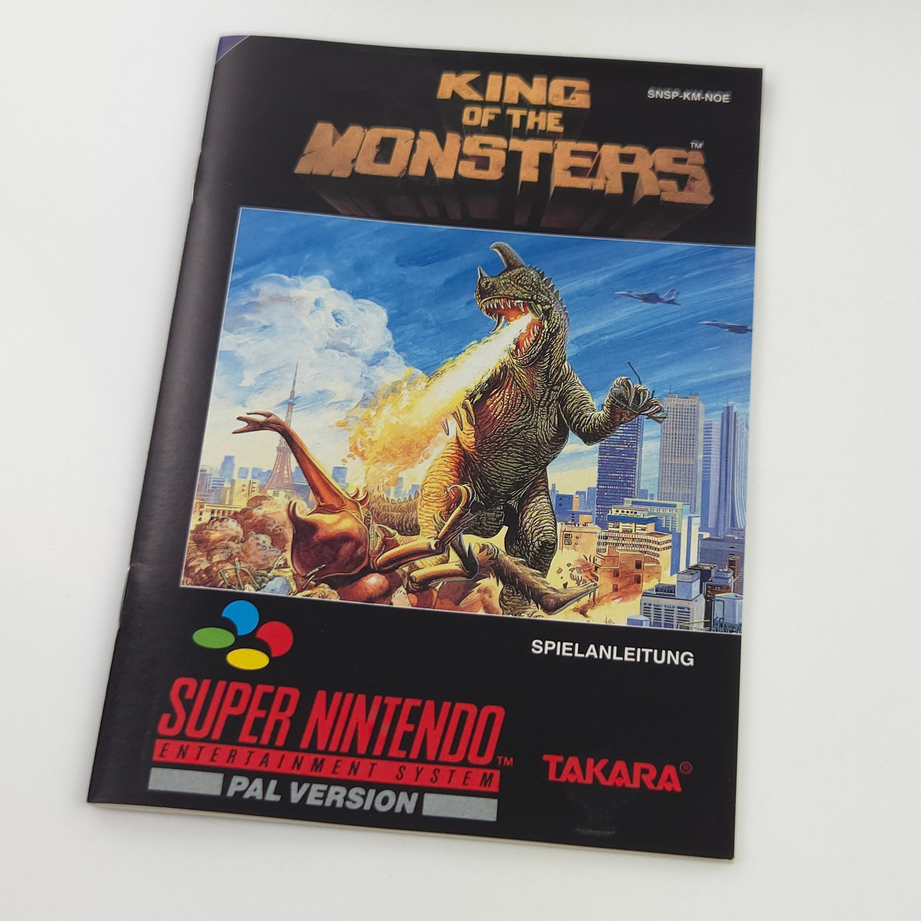 Super Nintendo Spiel King of the Monsters OVP PAL