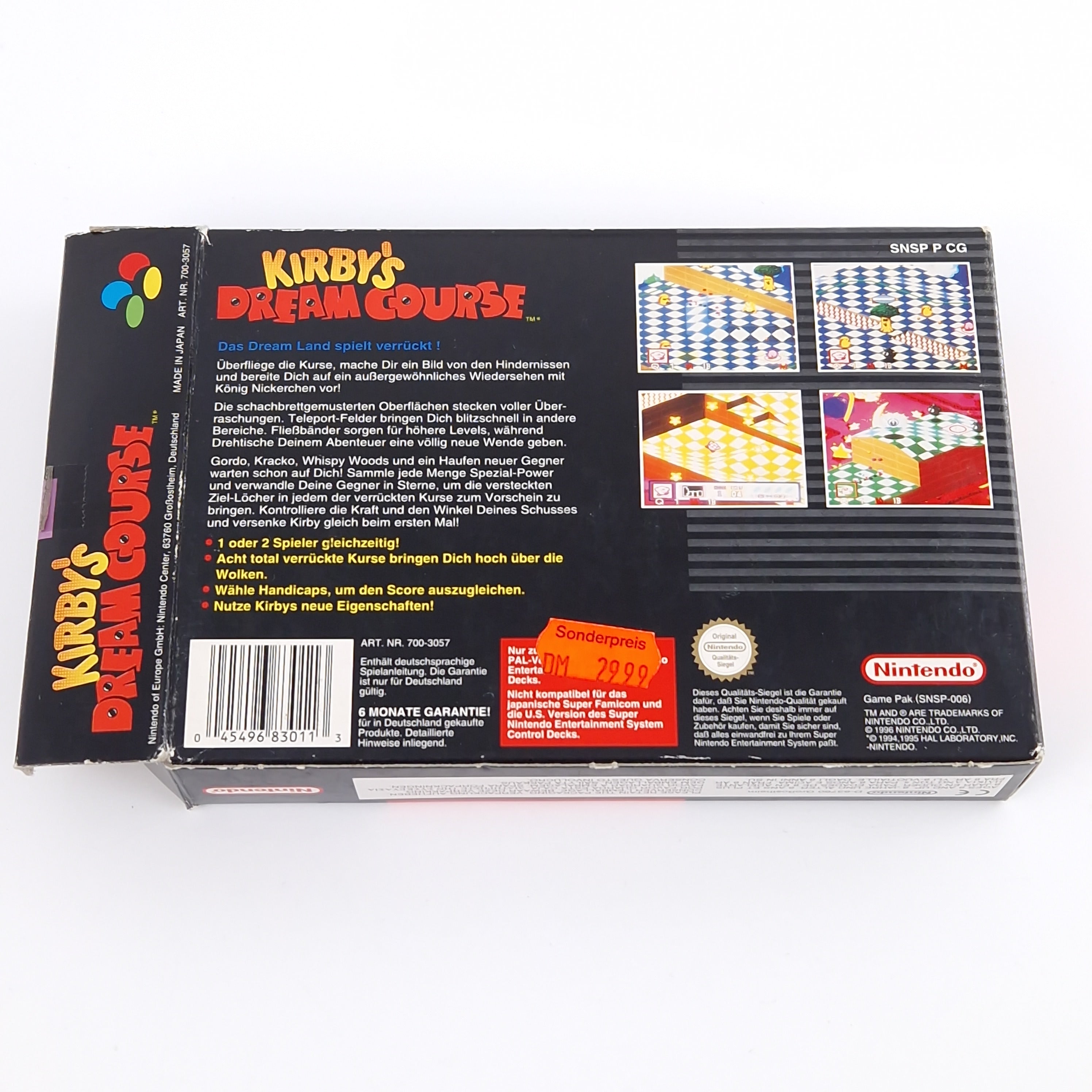 Super Nintendo Spiel – Kirbys Dream Course SNES OVP PAL
