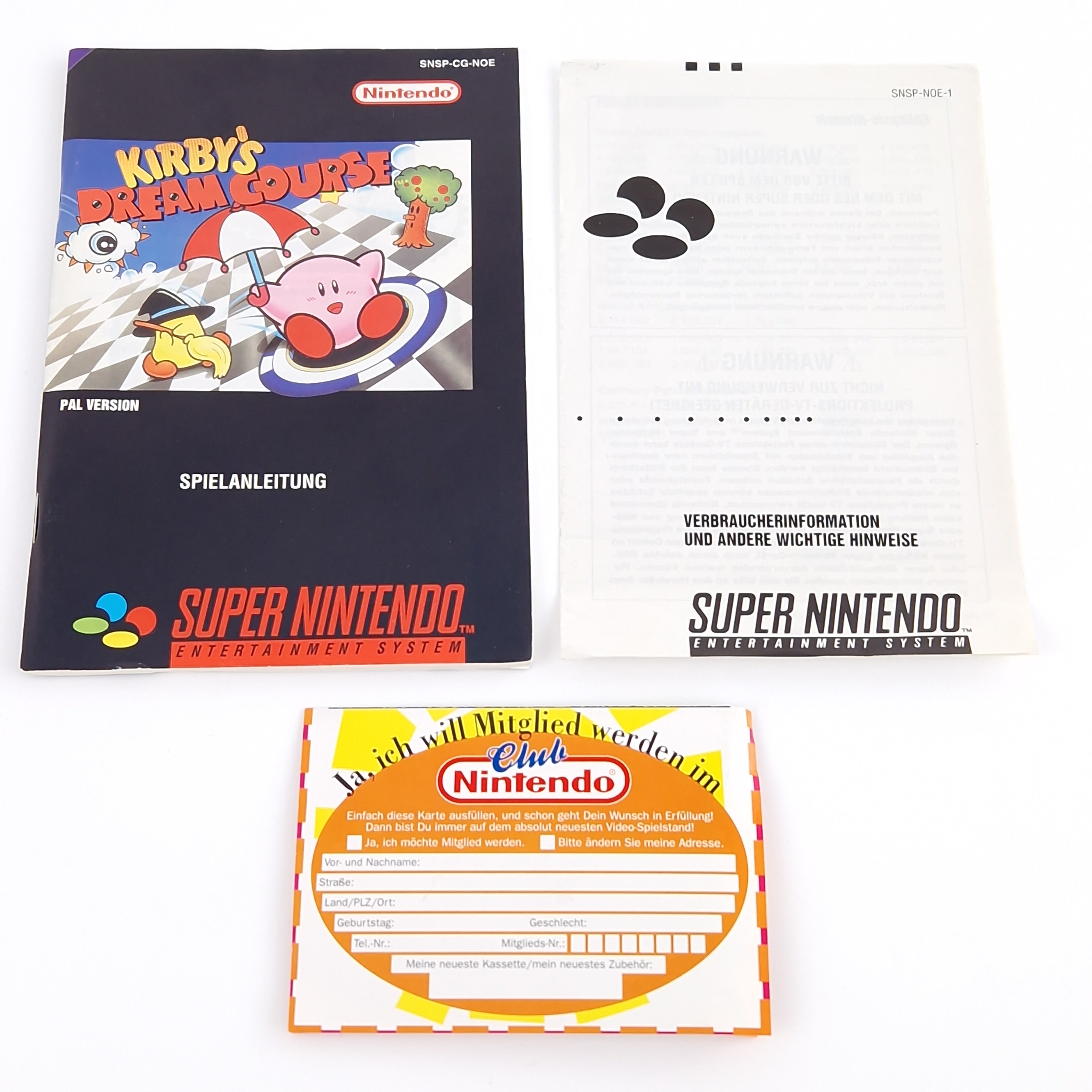 Super Nintendo Spiel – Kirbys Dream Course SNES OVP PAL