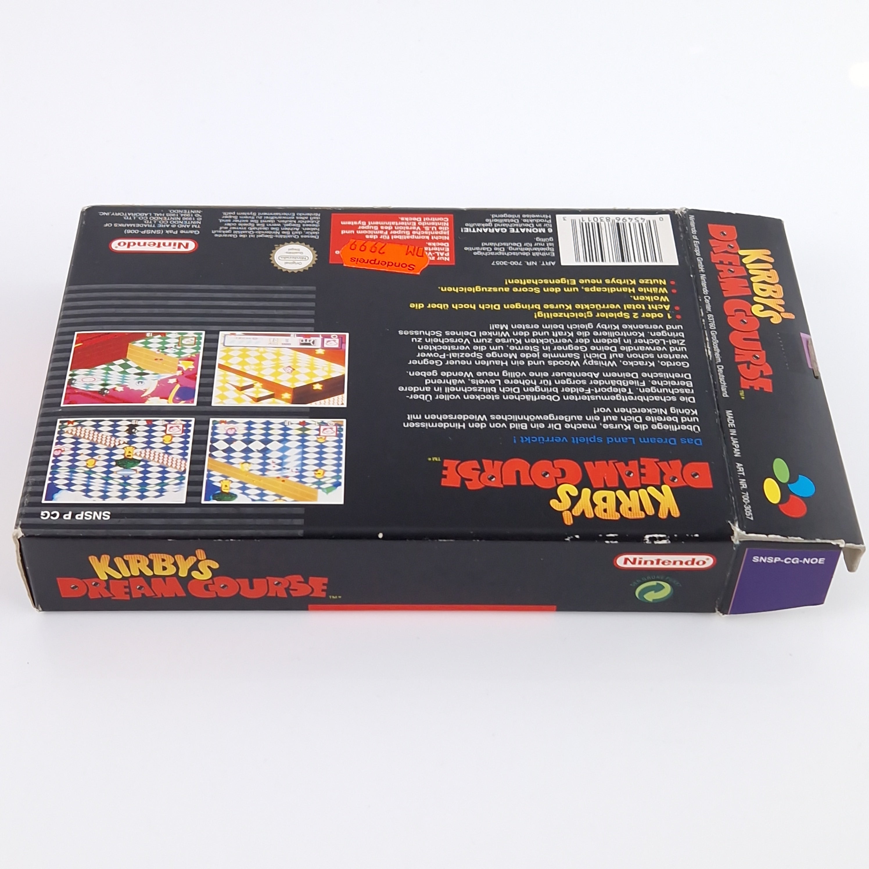 Super Nintendo Spiel – Kirbys Dream Course SNES OVP PAL
