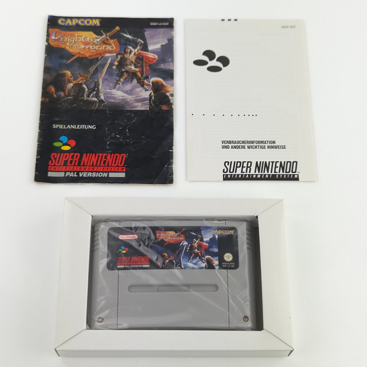 Super Nintendo Spiel Knights of the Round OVP CIB