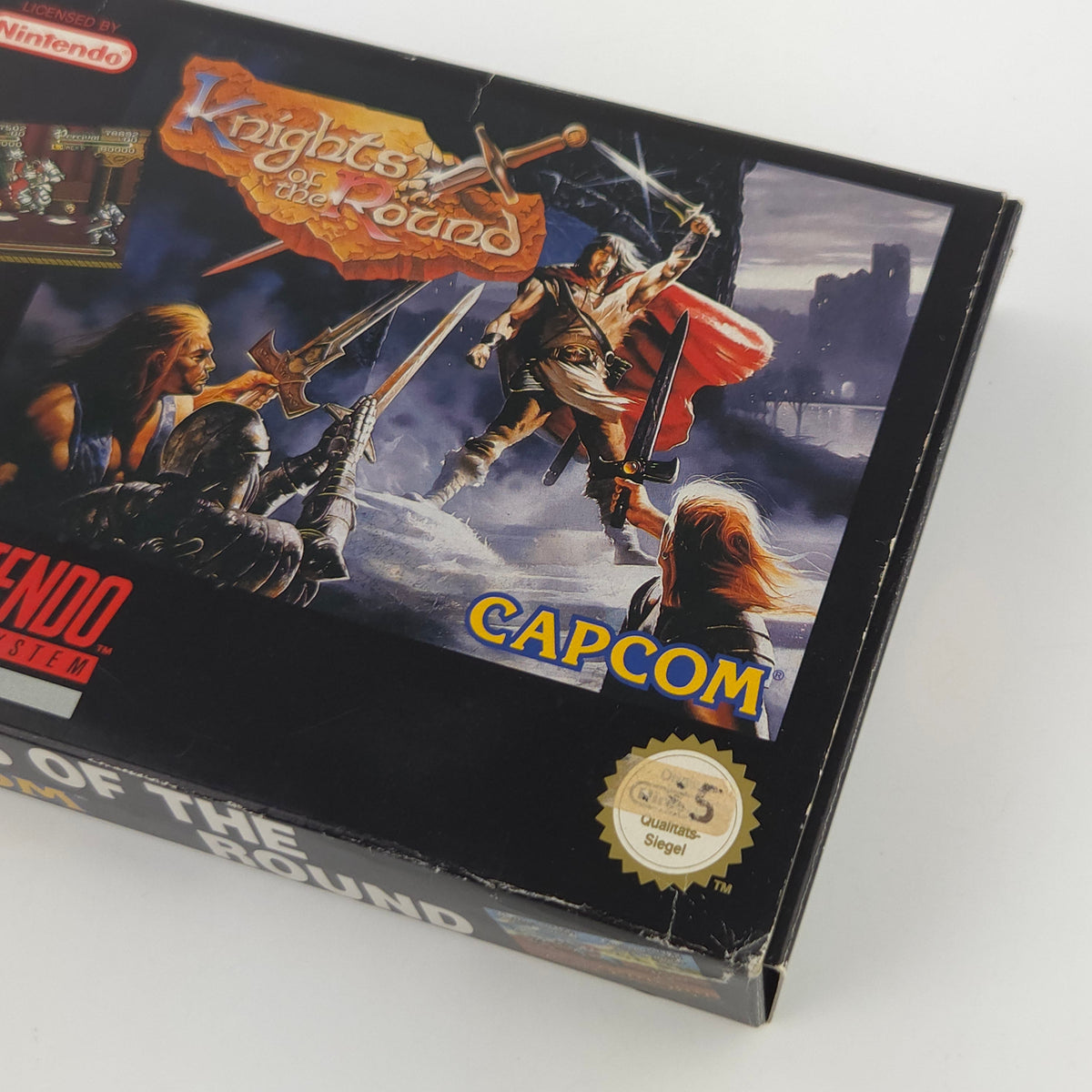 Super Nintendo Spiel Knights of the Round OVP CIB