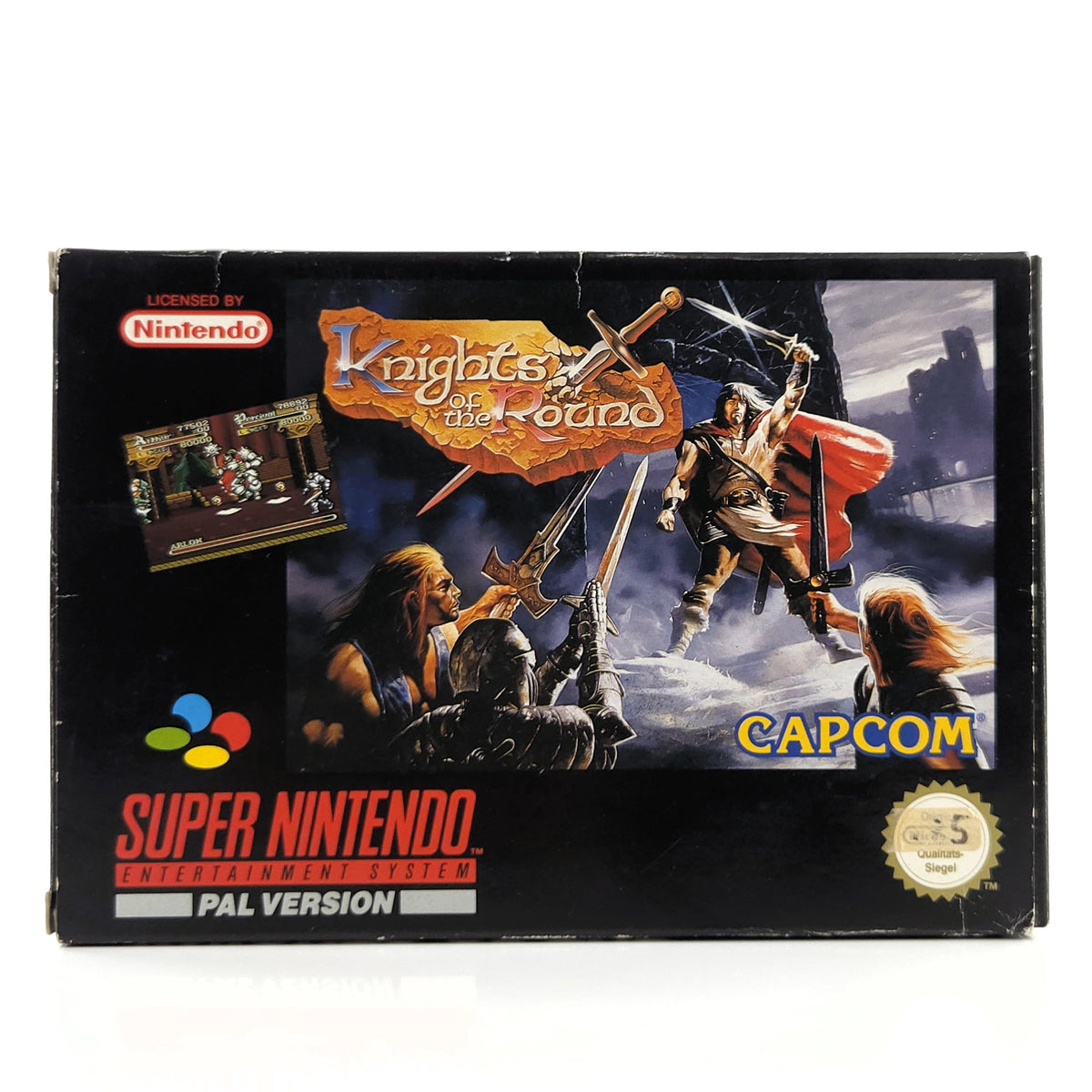 Super Nintendo Spiel Knights of the Round OVP CIB