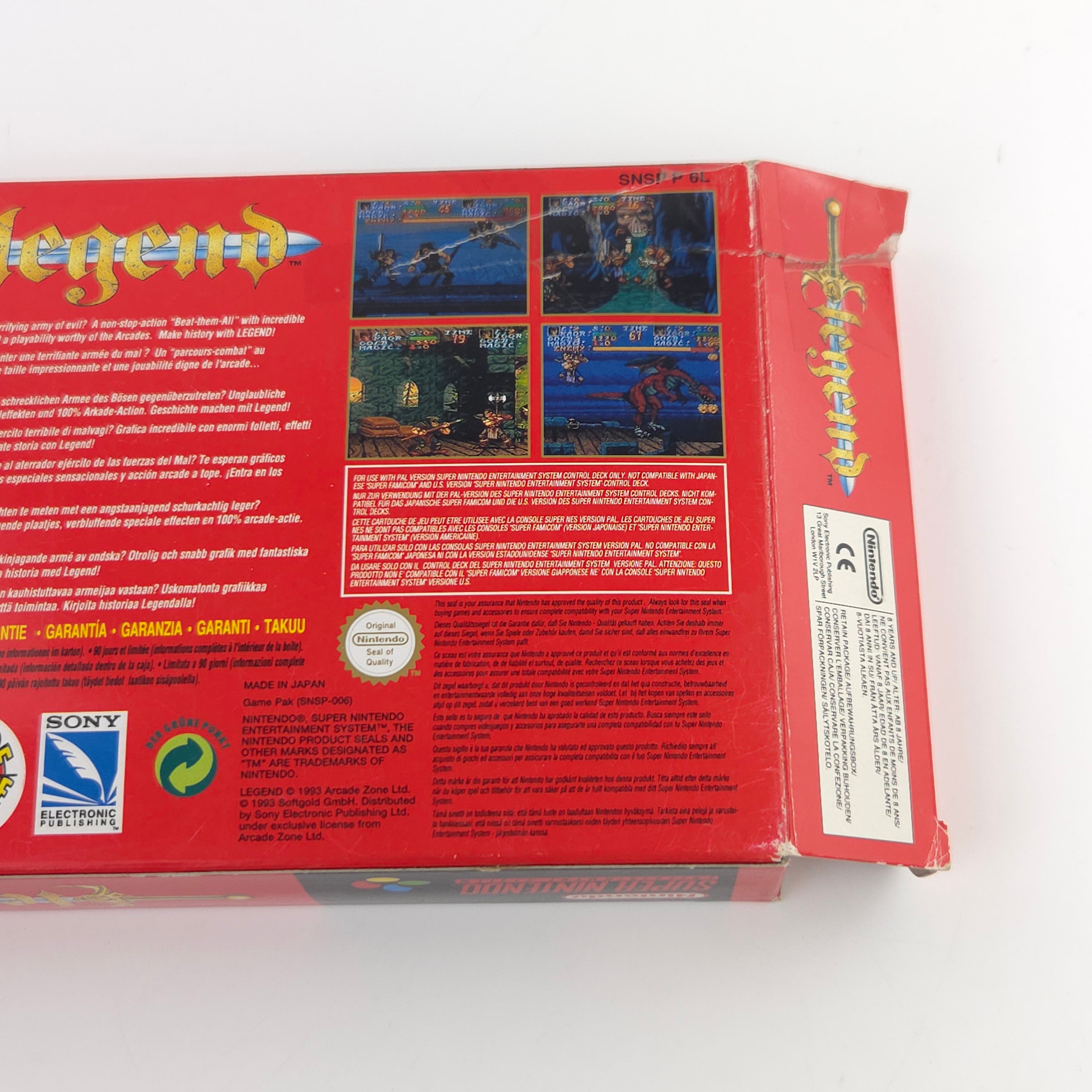 Super Nintendo Spiel – Legend (SNES OVP PAL)