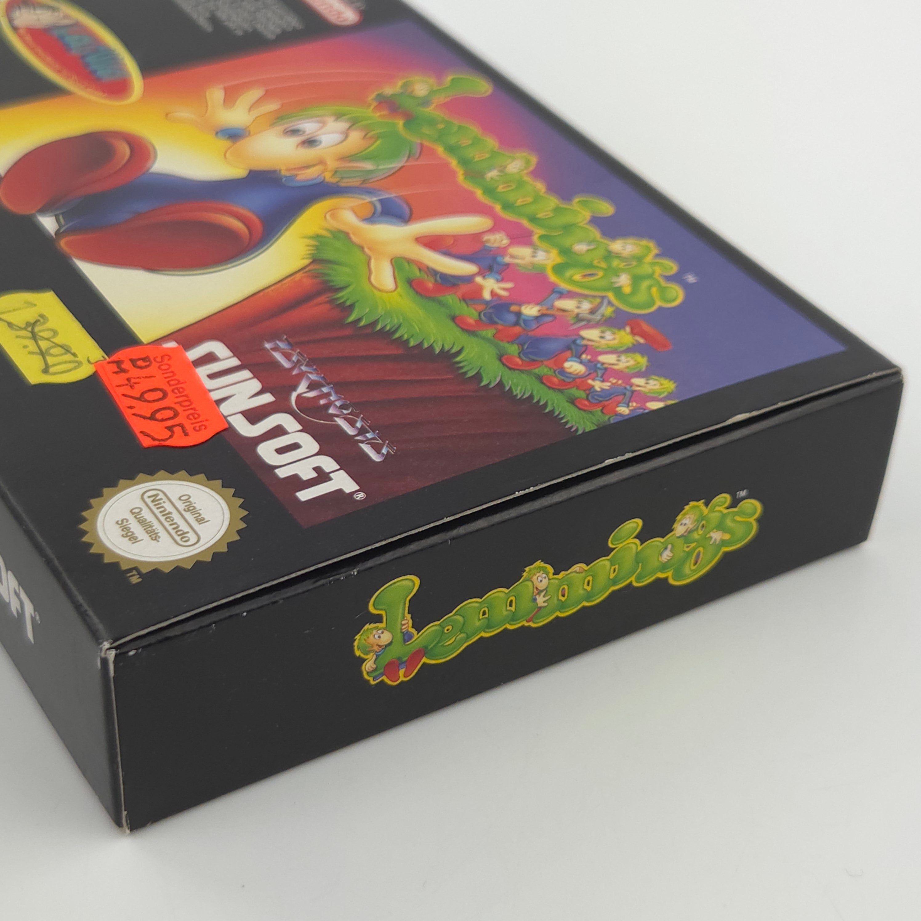 Super Nintendo Spiel Lemmings CIB nahezu neuwertig