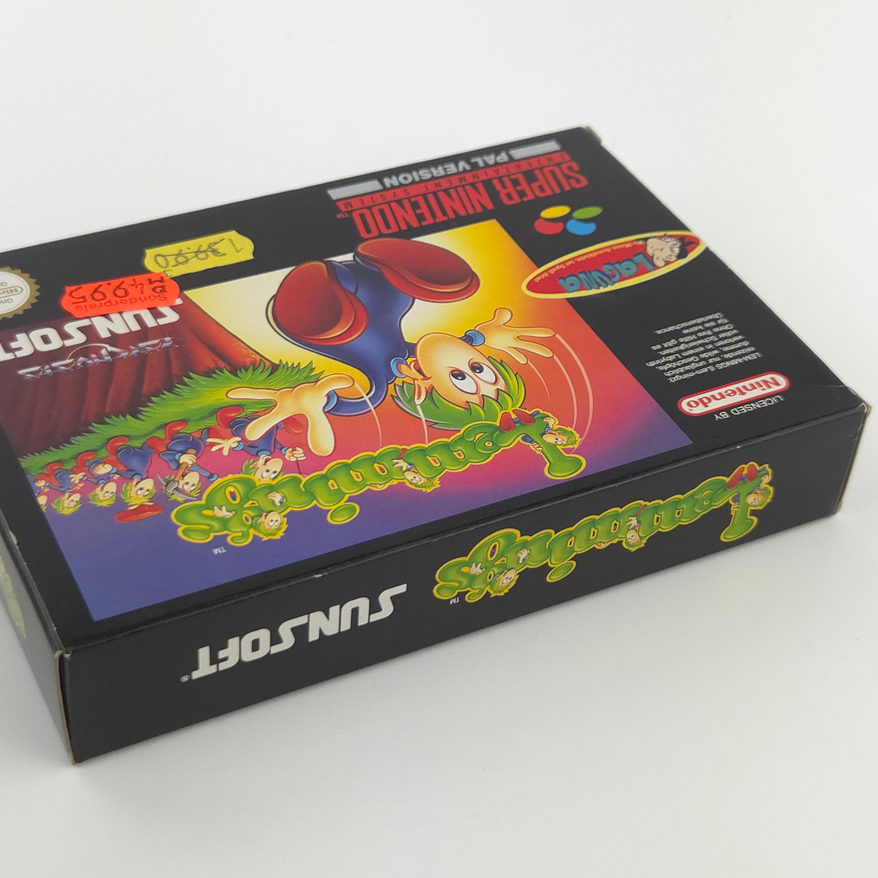 Super Nintendo Spiel Lemmings CIB nahezu neuwertig