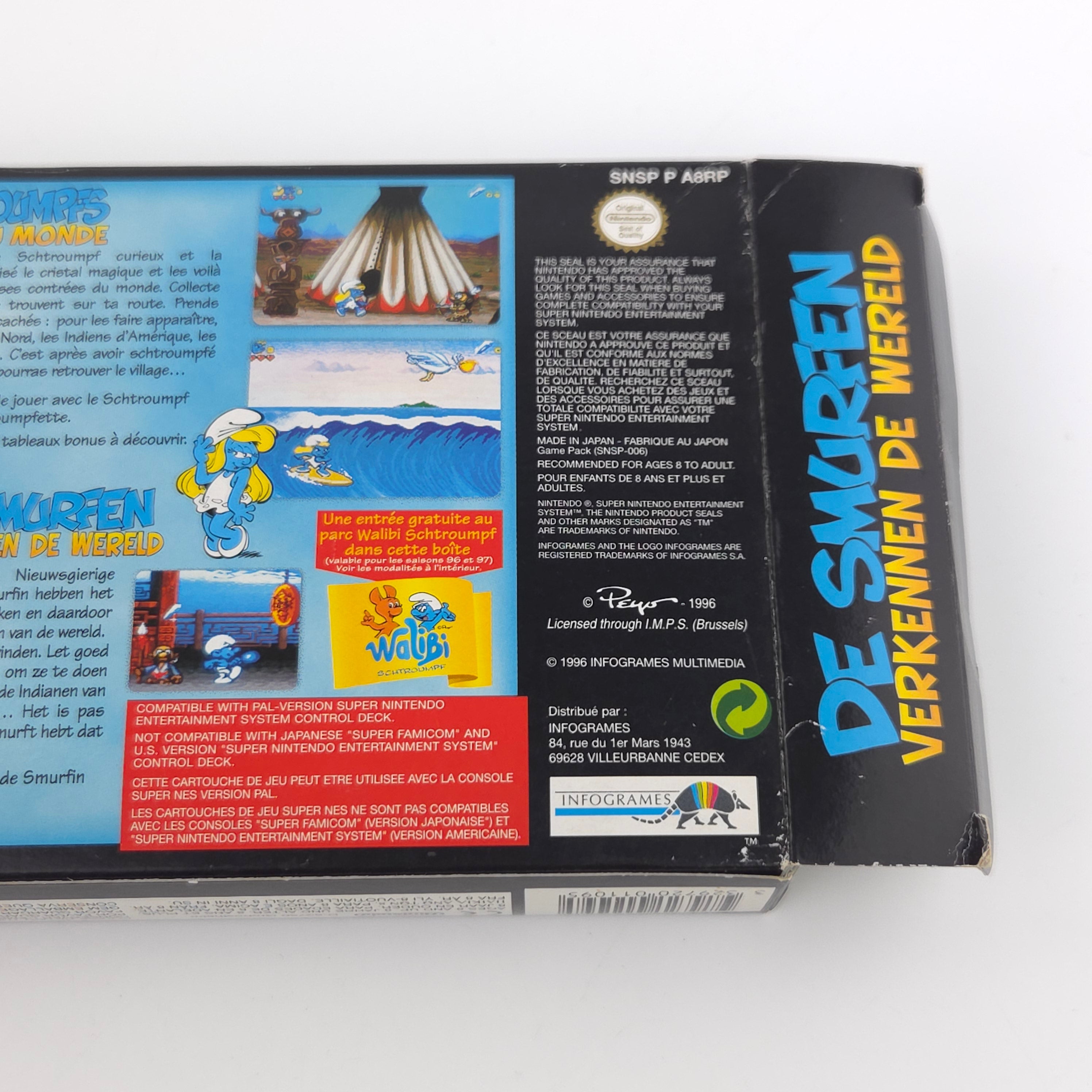 Super Nintendo Spiel – Les Schtroumpfs (SNES OVP)