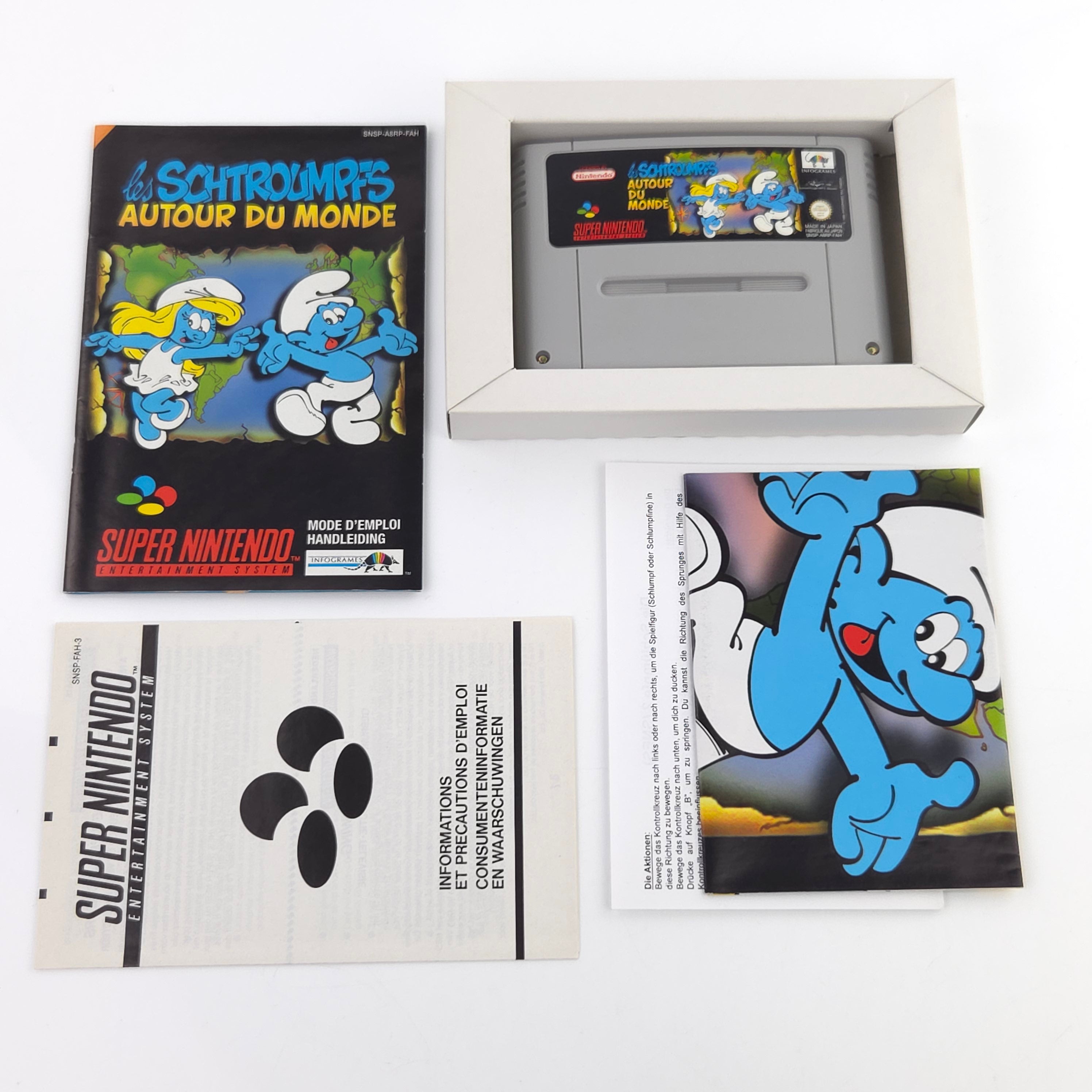 Super Nintendo Spiel – Les Schtroumpfs (SNES OVP)