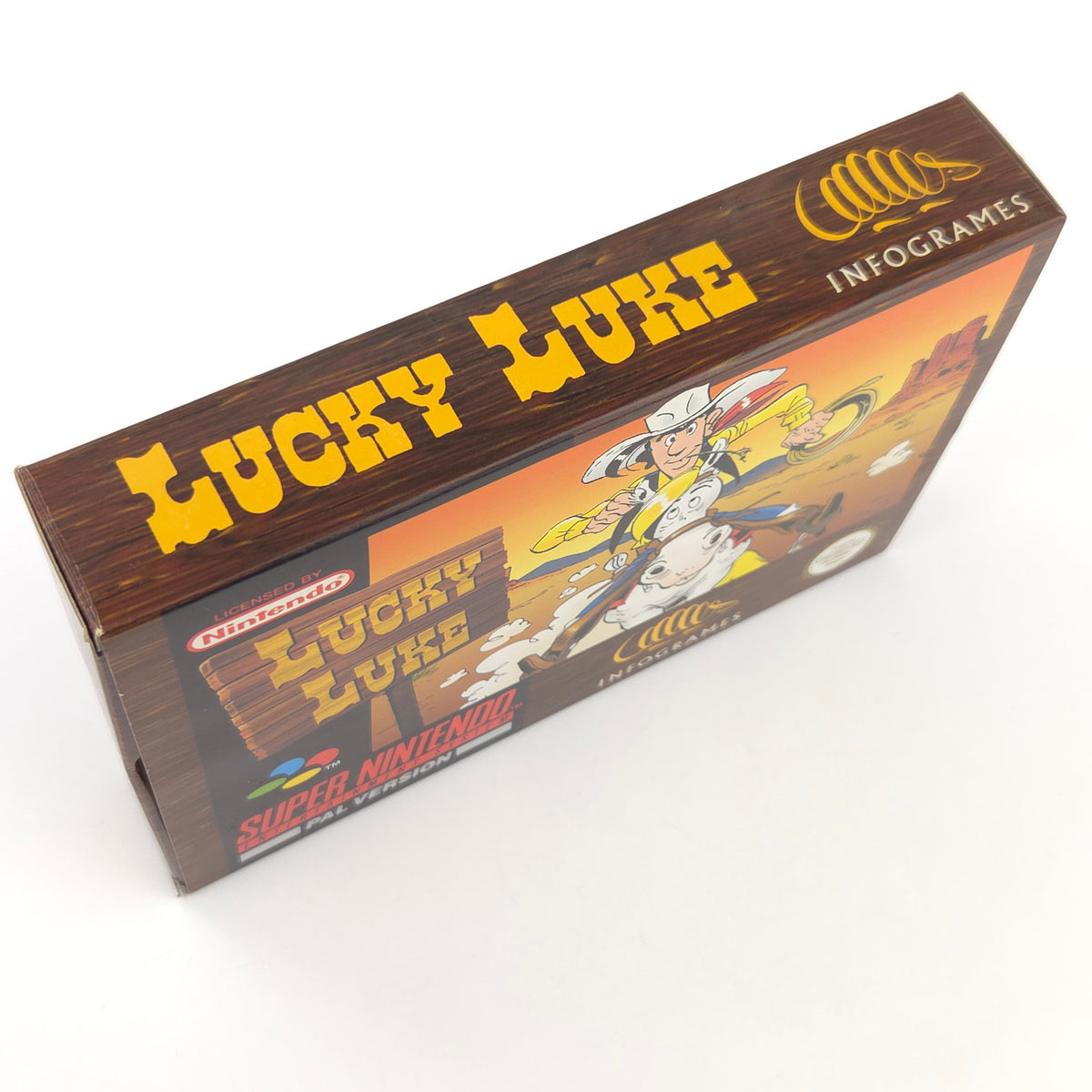 Super Nintendo Spiel Lucky Luke Modul Anleitung OVP