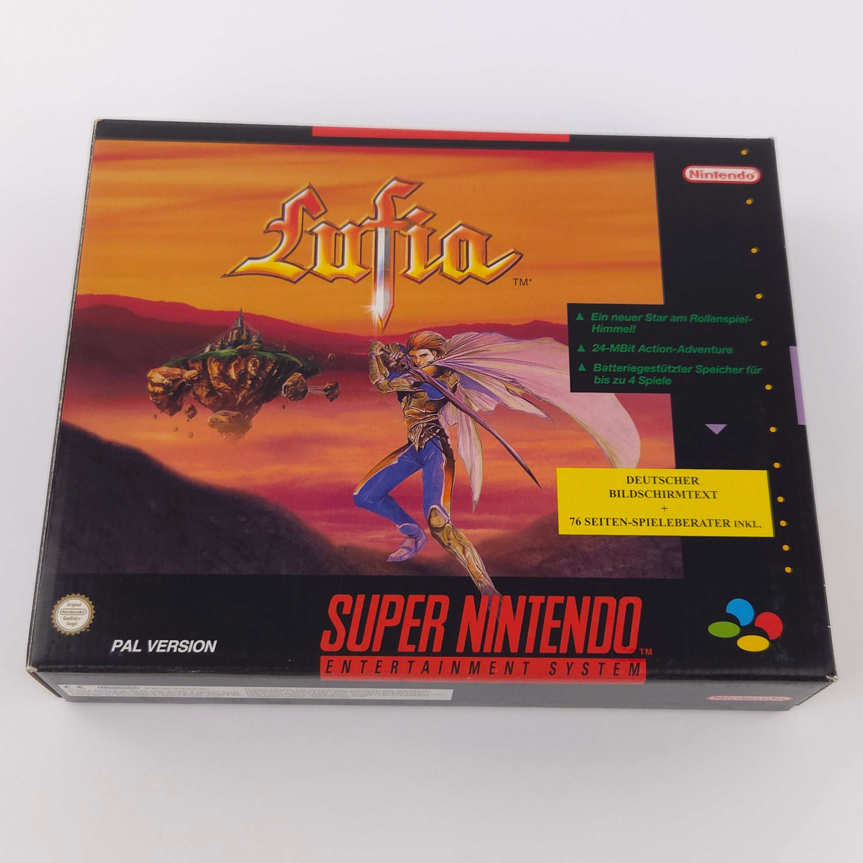 Super Nintendo Spiel – Lufia Big Box mit Berater OVP PAL