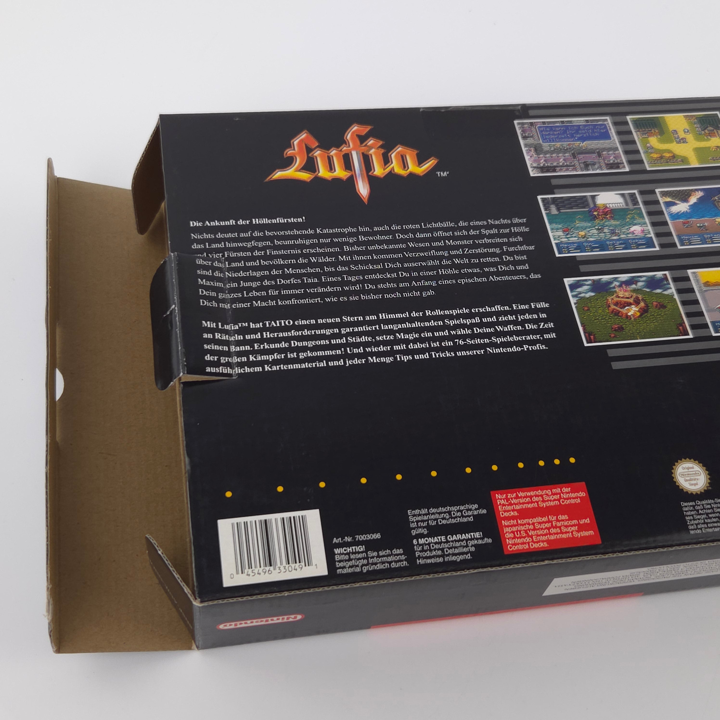 Super Nintendo Spiel – Lufia Big Box mit Berater OVP PAL