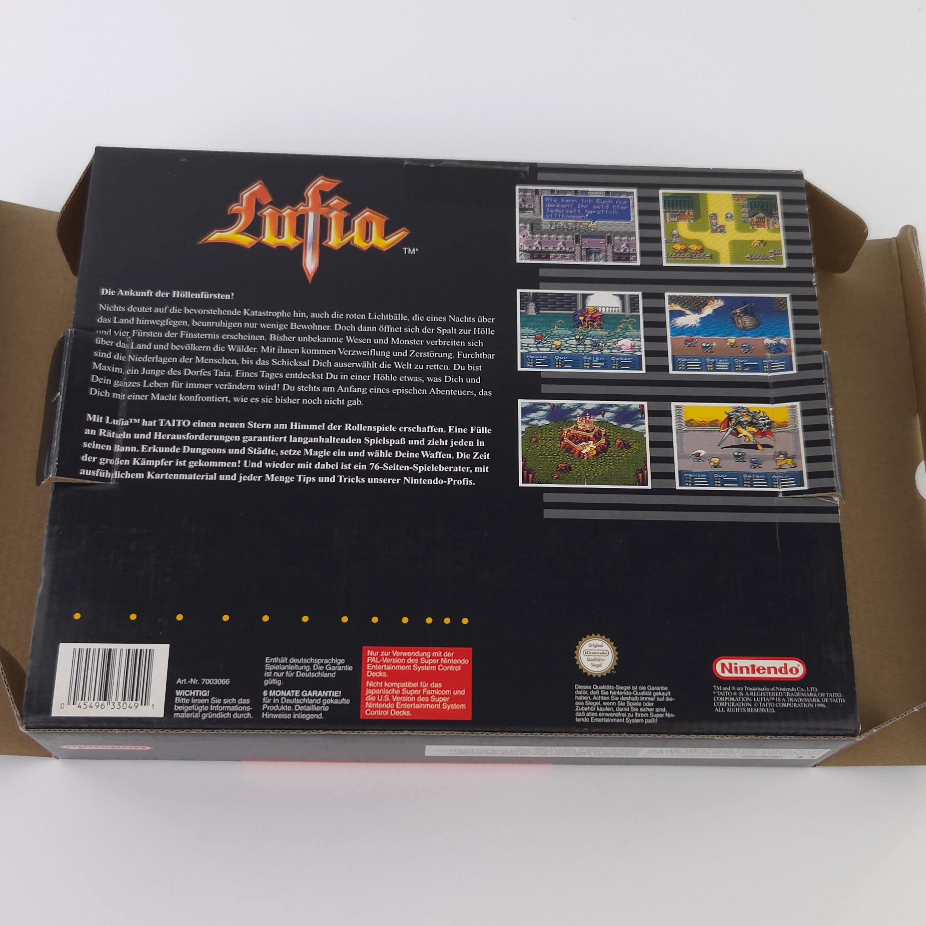 Super Nintendo Spiel – Lufia Big Box mit Berater OVP PAL