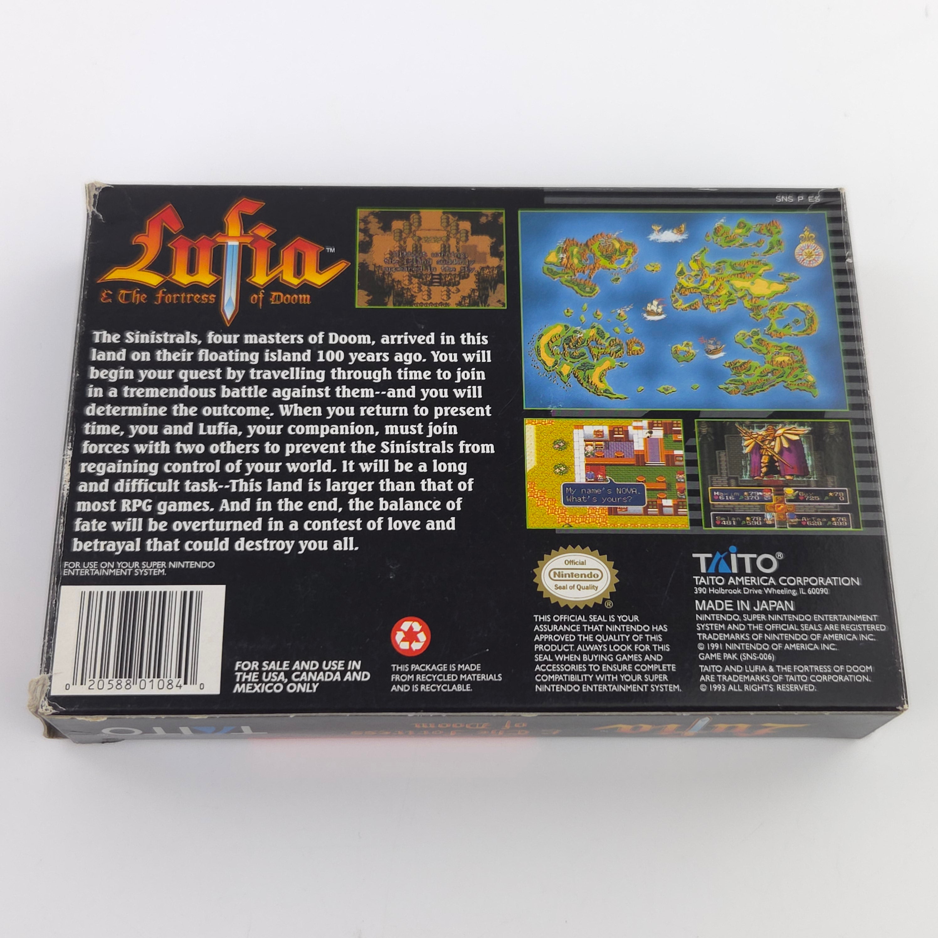 Super Nintendo Spiel – Lufia & the Fortress of Doom (OVP)