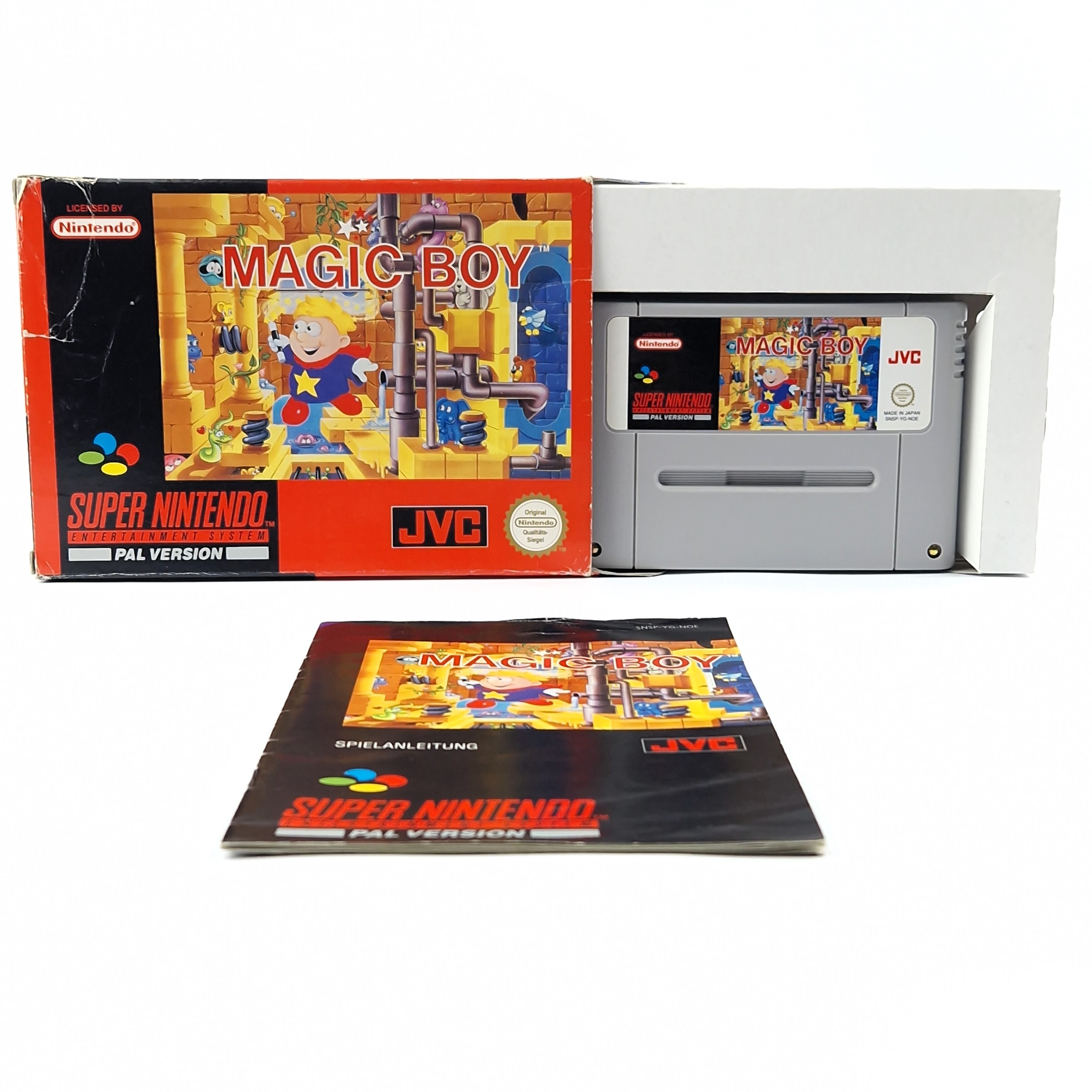 Super Nintendo Spiel – Magic Boy Modul Anleitung OVP PAL