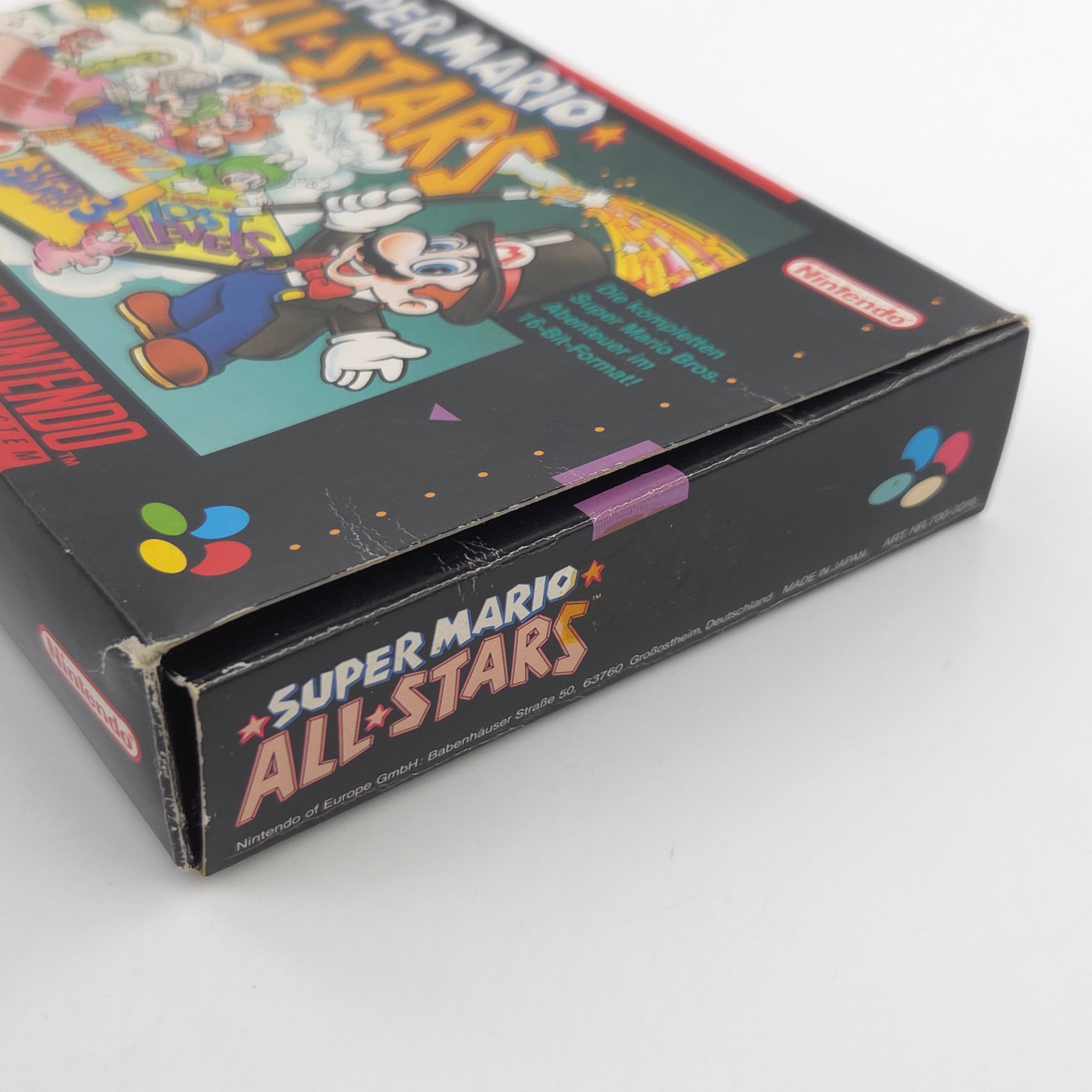 Super Nintendo Spiel – Super Mario All Stars (SNES OVP)