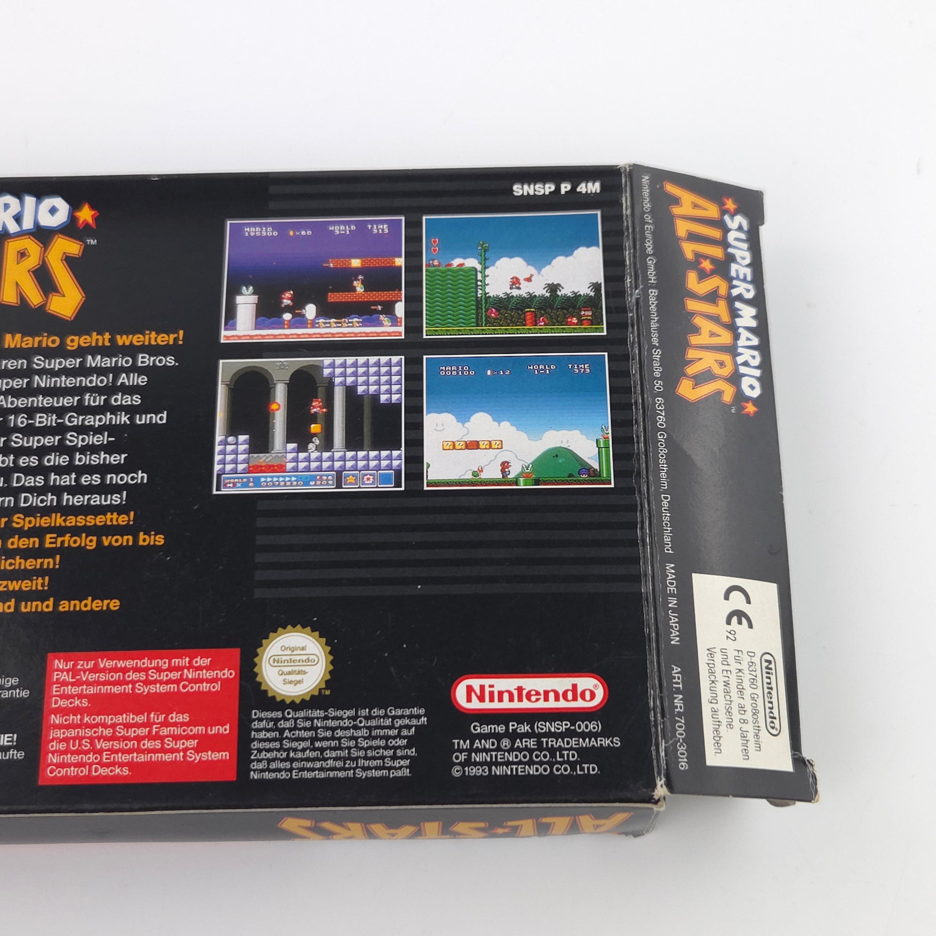Super Nintendo Spiel – Super Mario All Stars (SNES OVP)