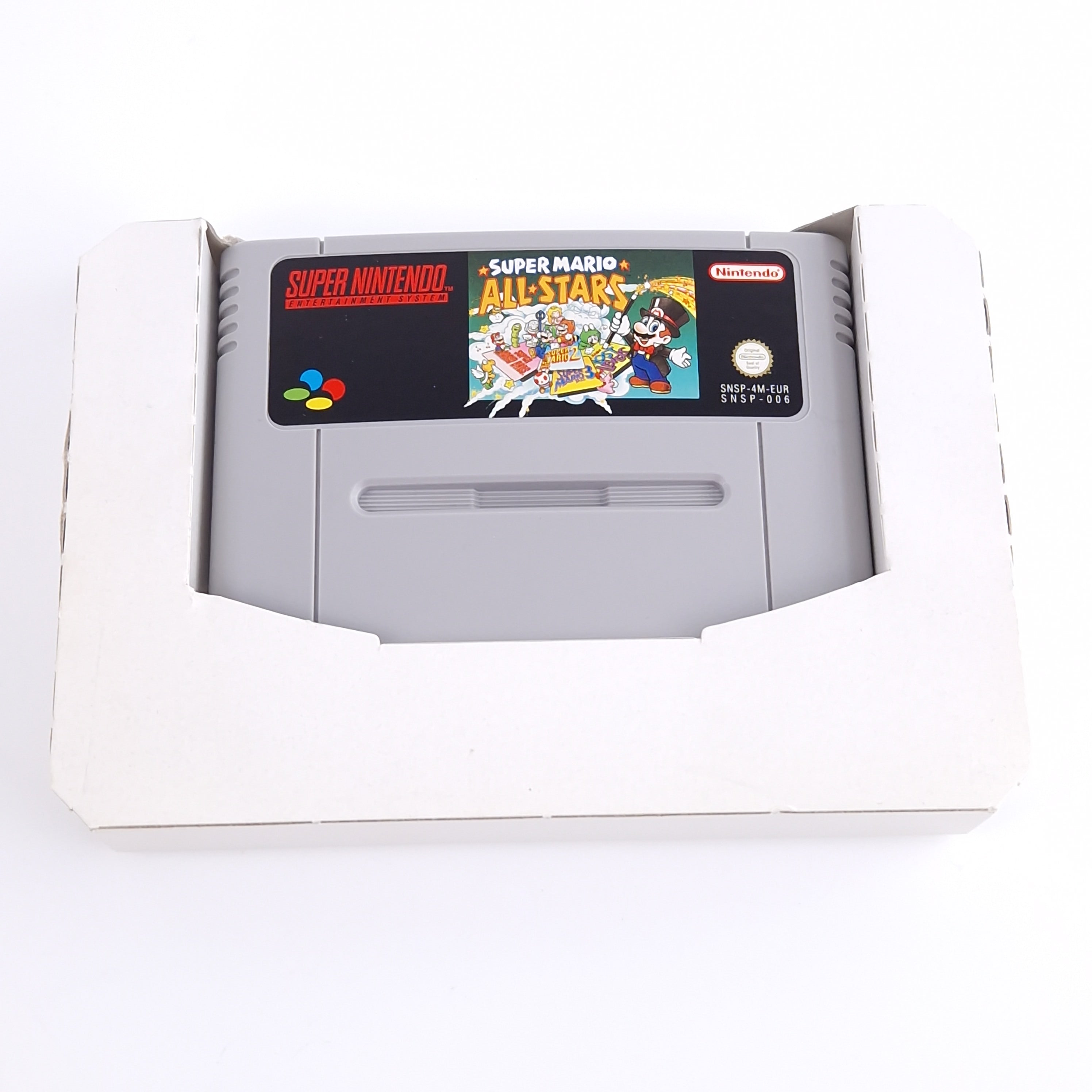 Super Nintendo Spiel – Super Mario Allstars Modul OVP PAL