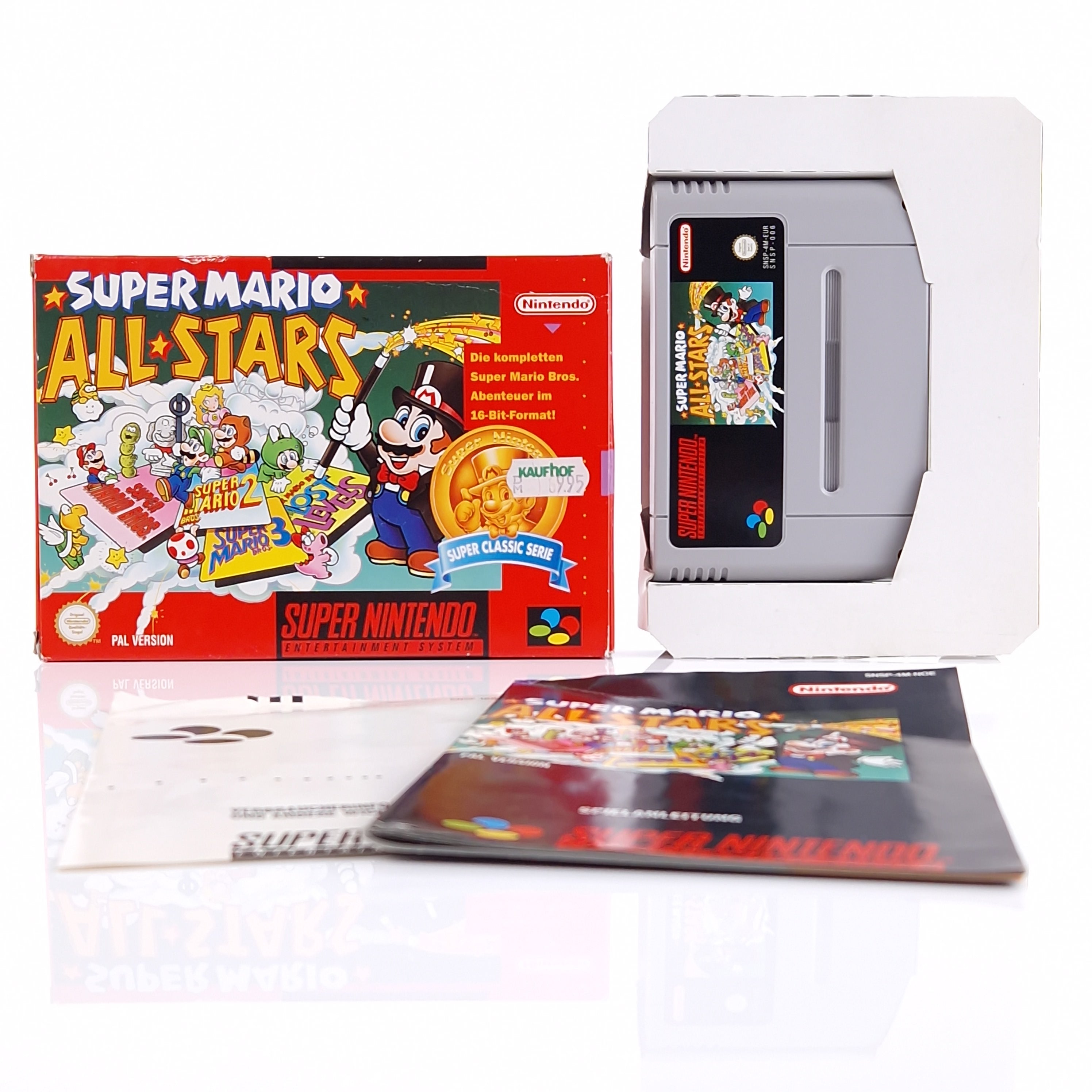 Super Nintendo Spiel – Super Mario Allstars Modul OVP PAL