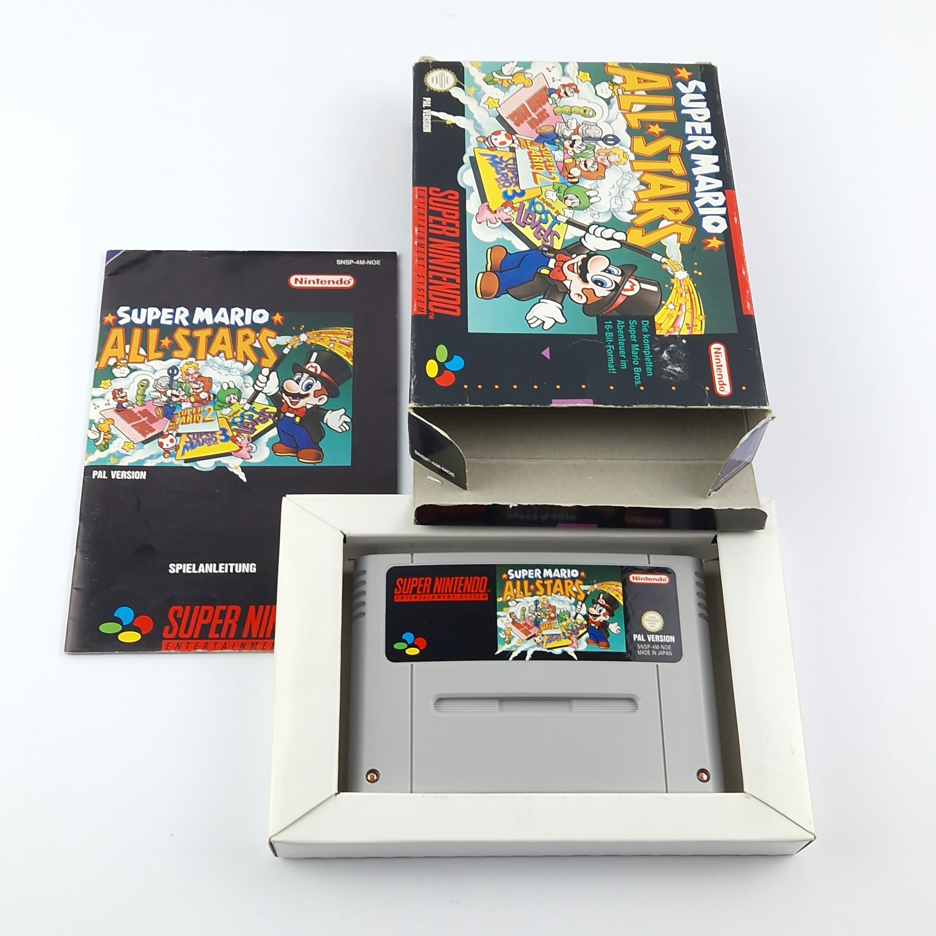Super Nintendo Spiel: Super Mario Allstars - OVP Anleitung Modul Snes Pal Game