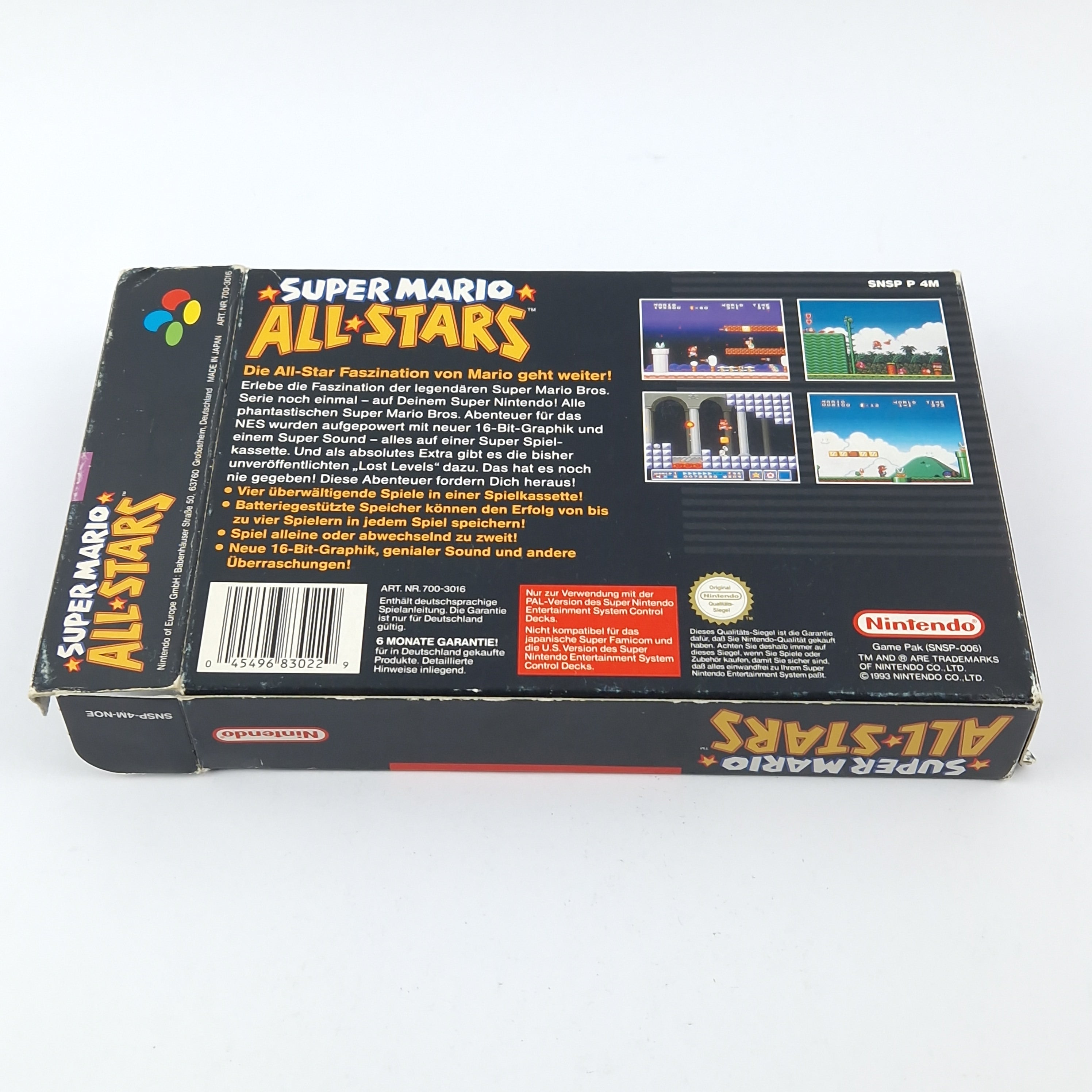 Super Nintendo Spiel: Super Mario Allstars - OVP Anleitung Modul Snes Pal Game