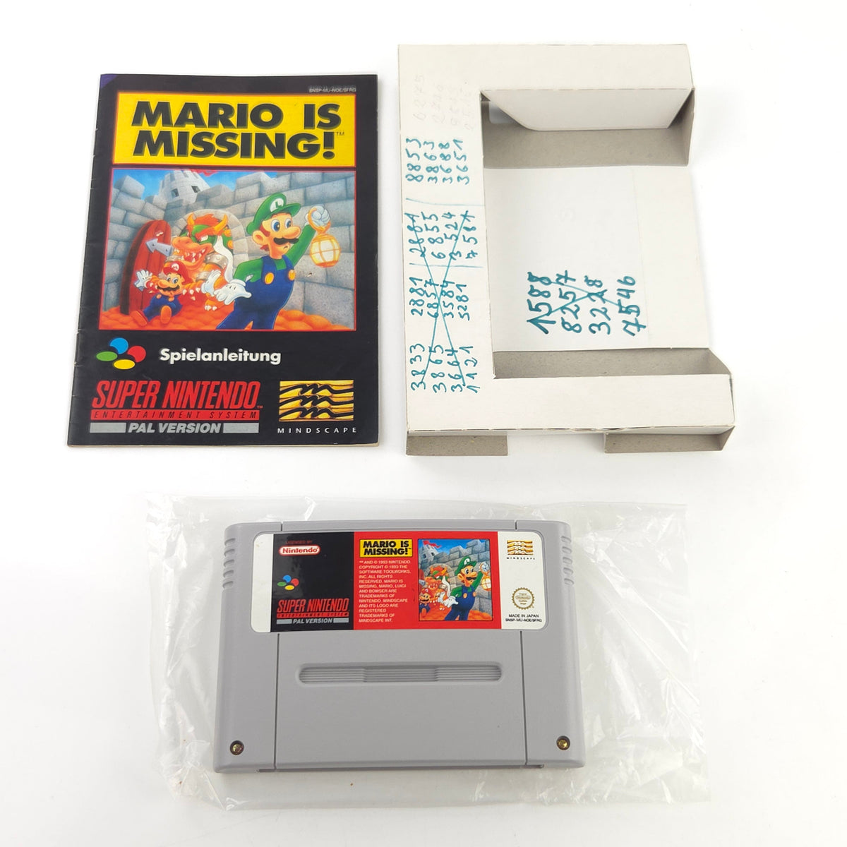 Super Nintendo Spiel Mario is Missing OVP PAL DE