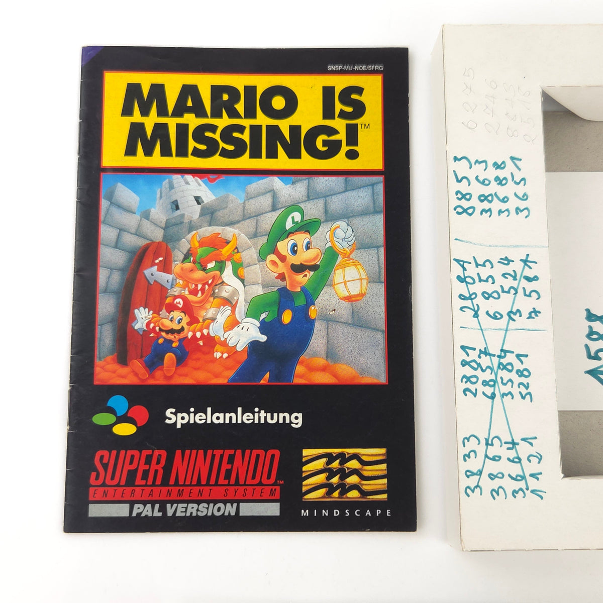 Super Nintendo Spiel Mario is Missing OVP PAL DE